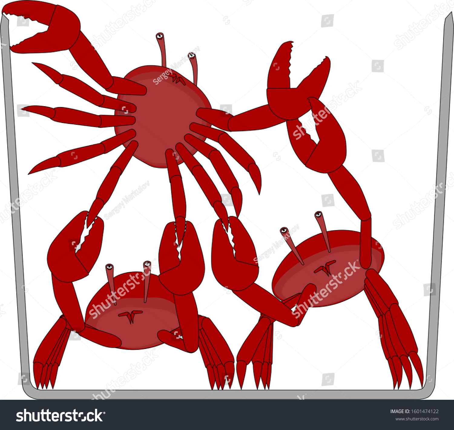 SVG of Crabs in a bucket with crab mentality svg