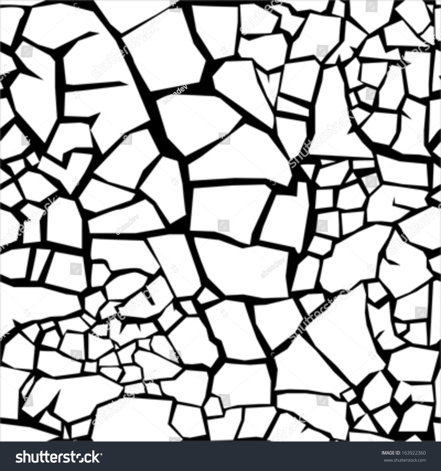 Cracked Clay Ground - Seamless Pattern Stock Vector 163922360 ...