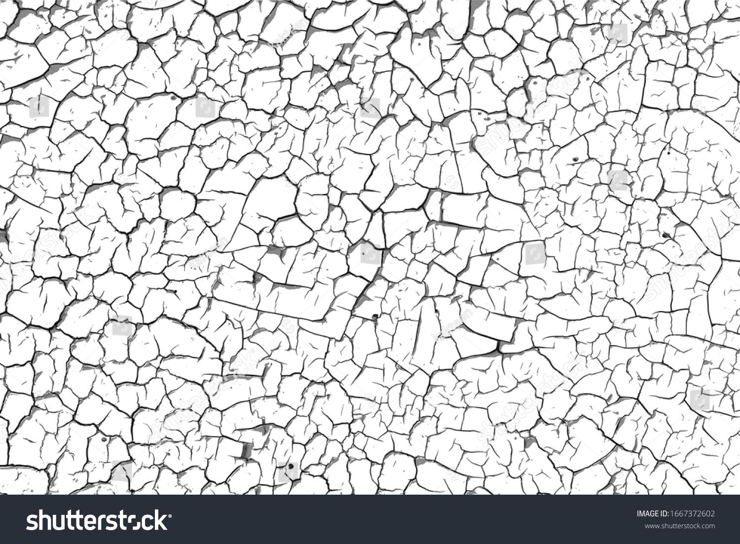 Crackle Paint Overlay Vector Black White Stock Vector (Royalty Free ...