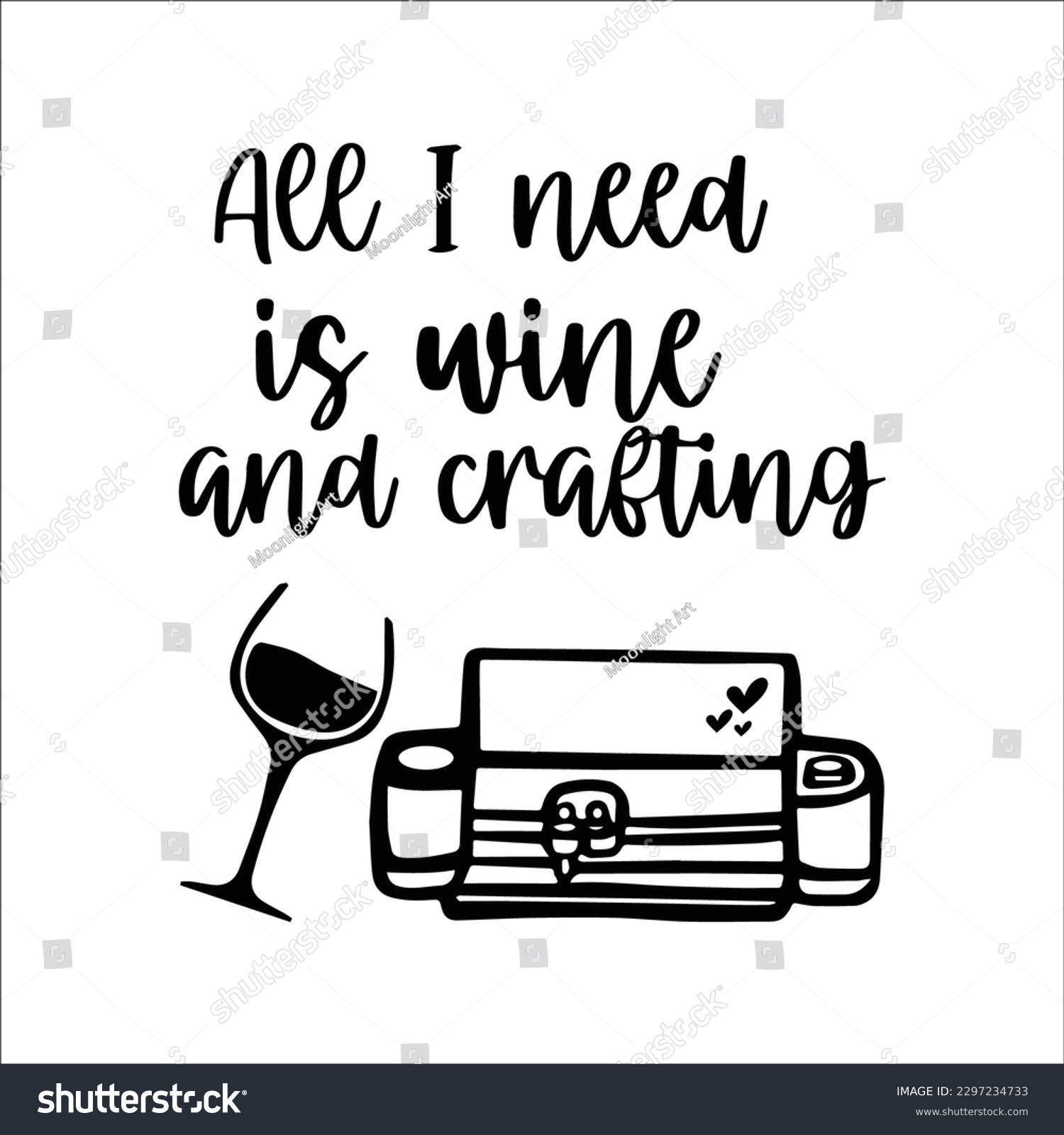 SVG of Craft Room Svg, Crafting Svg, Cut Files, Cricut, Craft Room Decor, Wall Sign, Crafter Shirt svg, Crafters Svg, Funny craft quote, Craft and wine svg