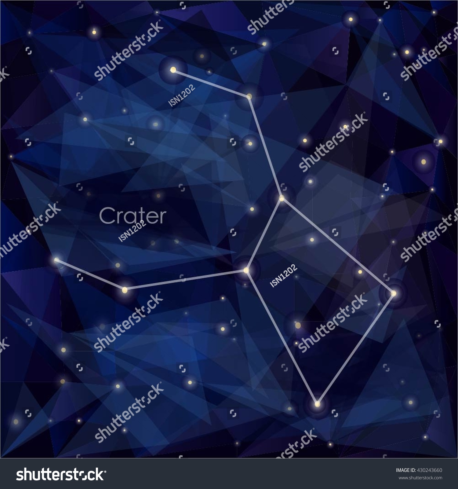 Crater Constellation In Night Sky Background S A Triangulation Crater Constellation In Night Sky Background S A Triangulation