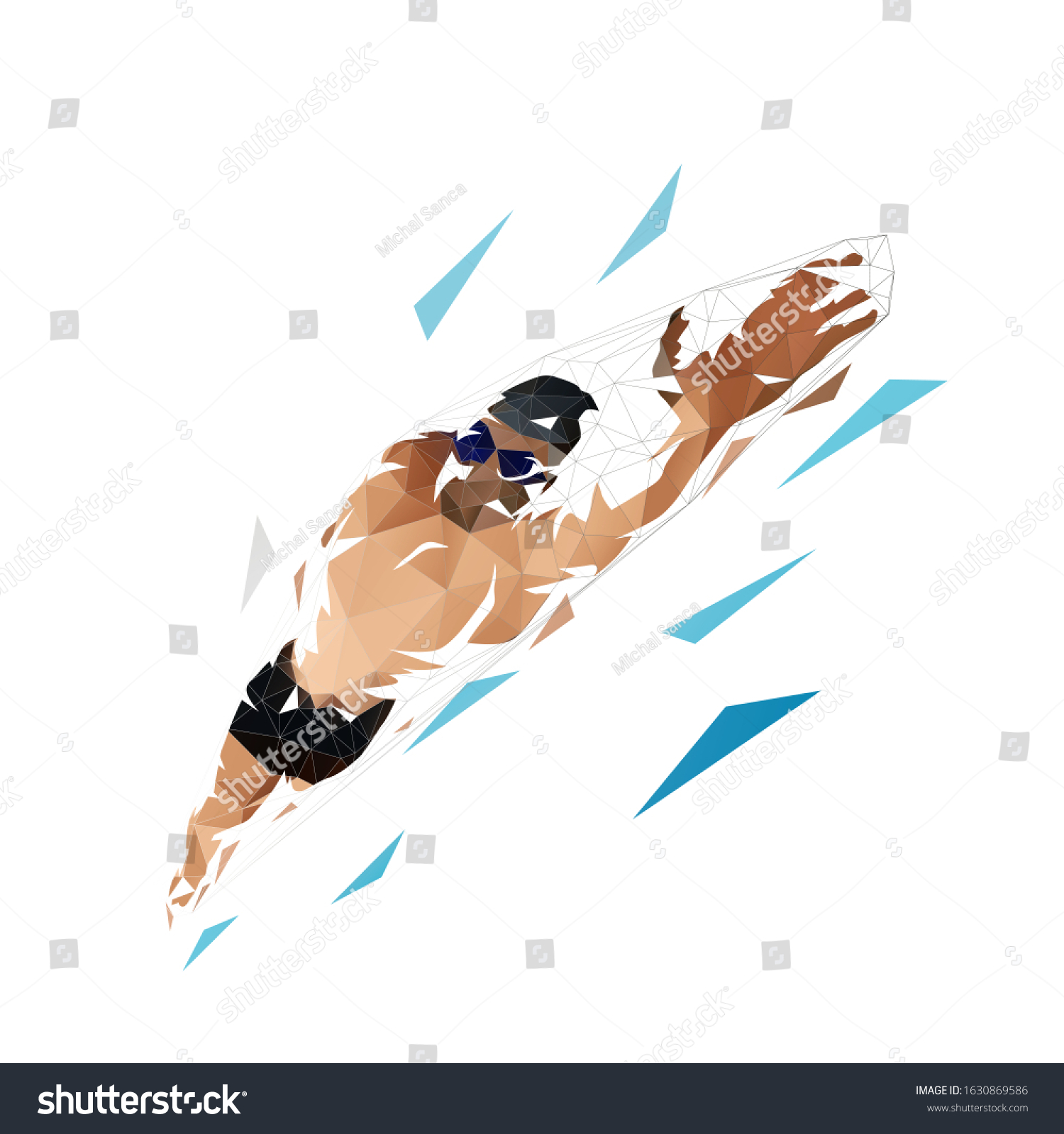 576 Geometric swimmer Images, Stock Photos & Vectors | Shutterstock