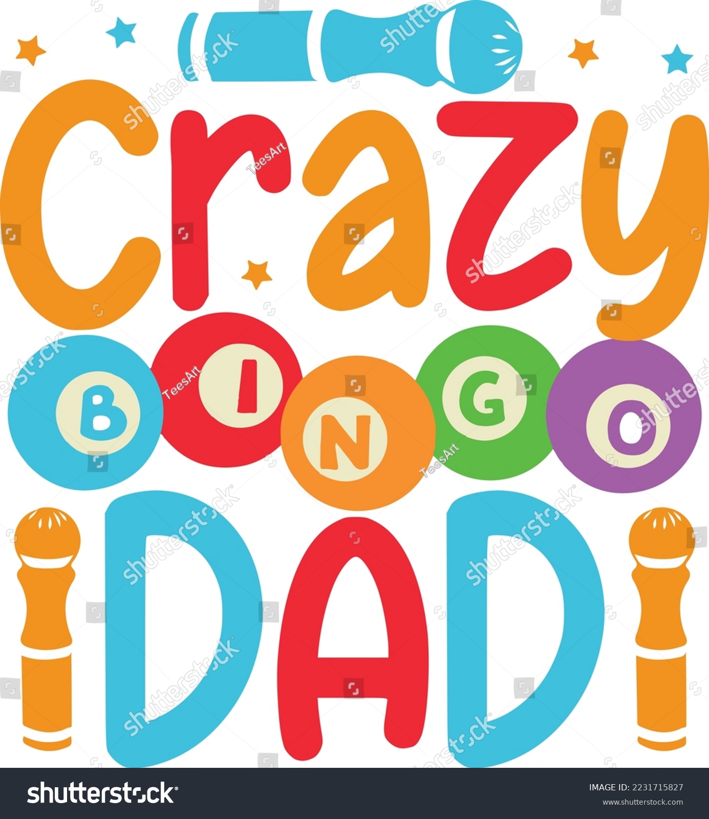 SVG of Crazy Bingo dad svg design, bingo, bingo games, crazy , squad,, player bingo svg svg