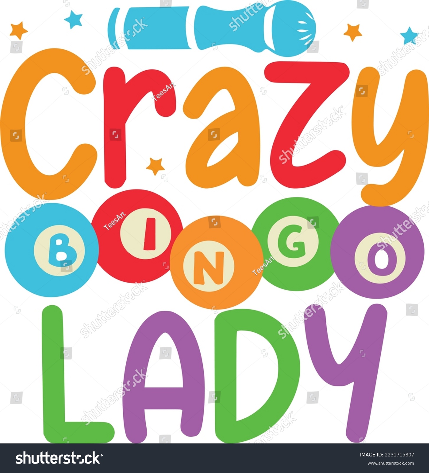 SVG of Crazy Bingo lady svg bingo svg design,bingo games, crazy bingo, squad, svg png svg