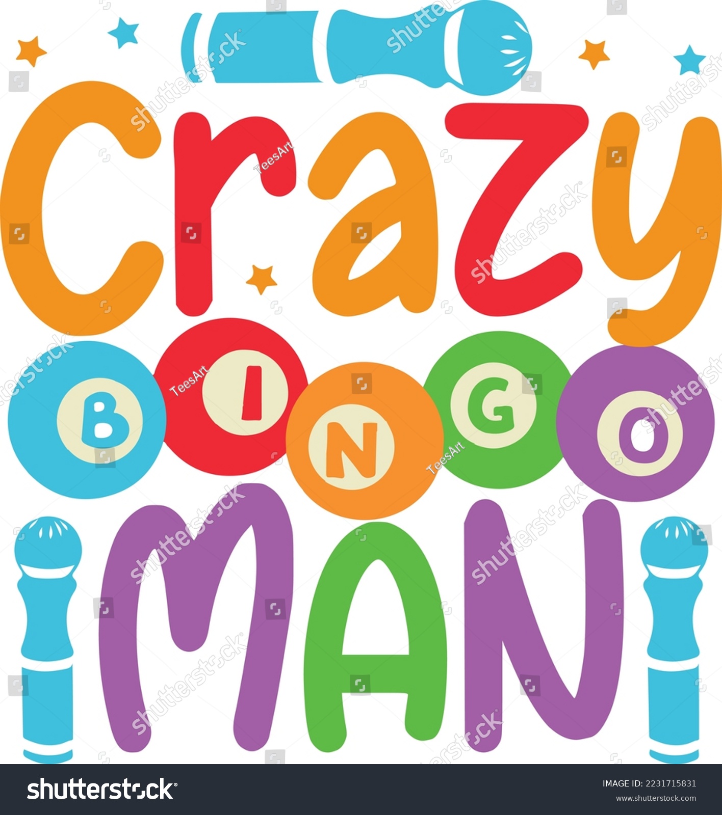 SVG of Crazy Bingo man svg bingo svg design, bingo, games, crazy bingo, squad, svg svg