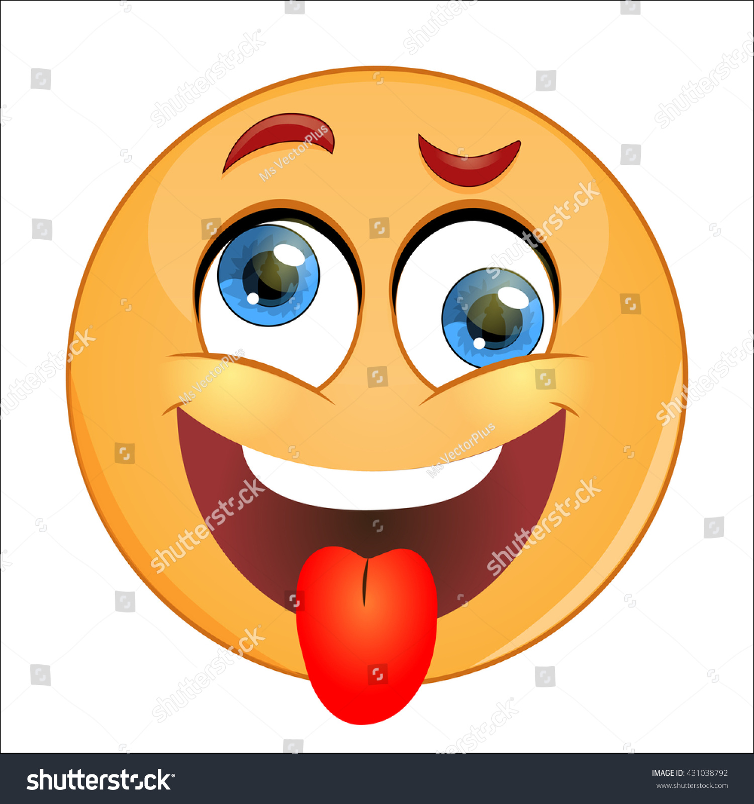 Crazy Emoticon Stock Vector (Royalty Free) 431038792 | Shutterstock