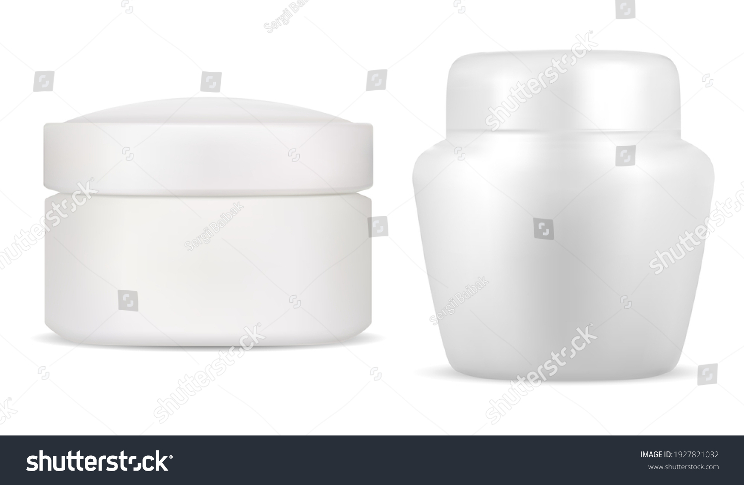 SVG of Cream jar cosmetic white package. Creme bottle mockup, round 3d vector blank. Realistic lotion packaging for corporate identity branding. Skin blush makeup can, beauty jar template svg
