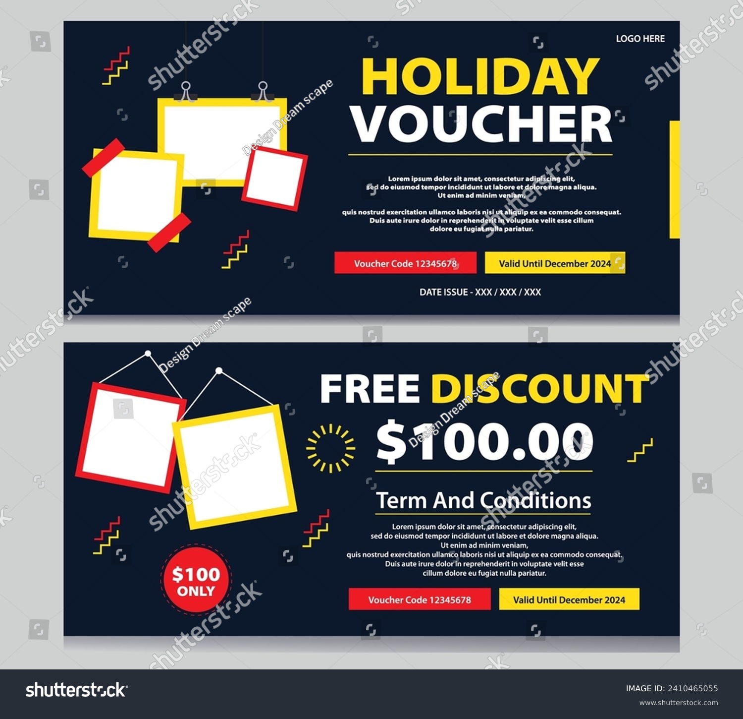 SVG of Create captivating holiday vouchers with our enticing template designs! Make gifting memorable with customizable layouts, ensuring a festive touch to every celebration. svg