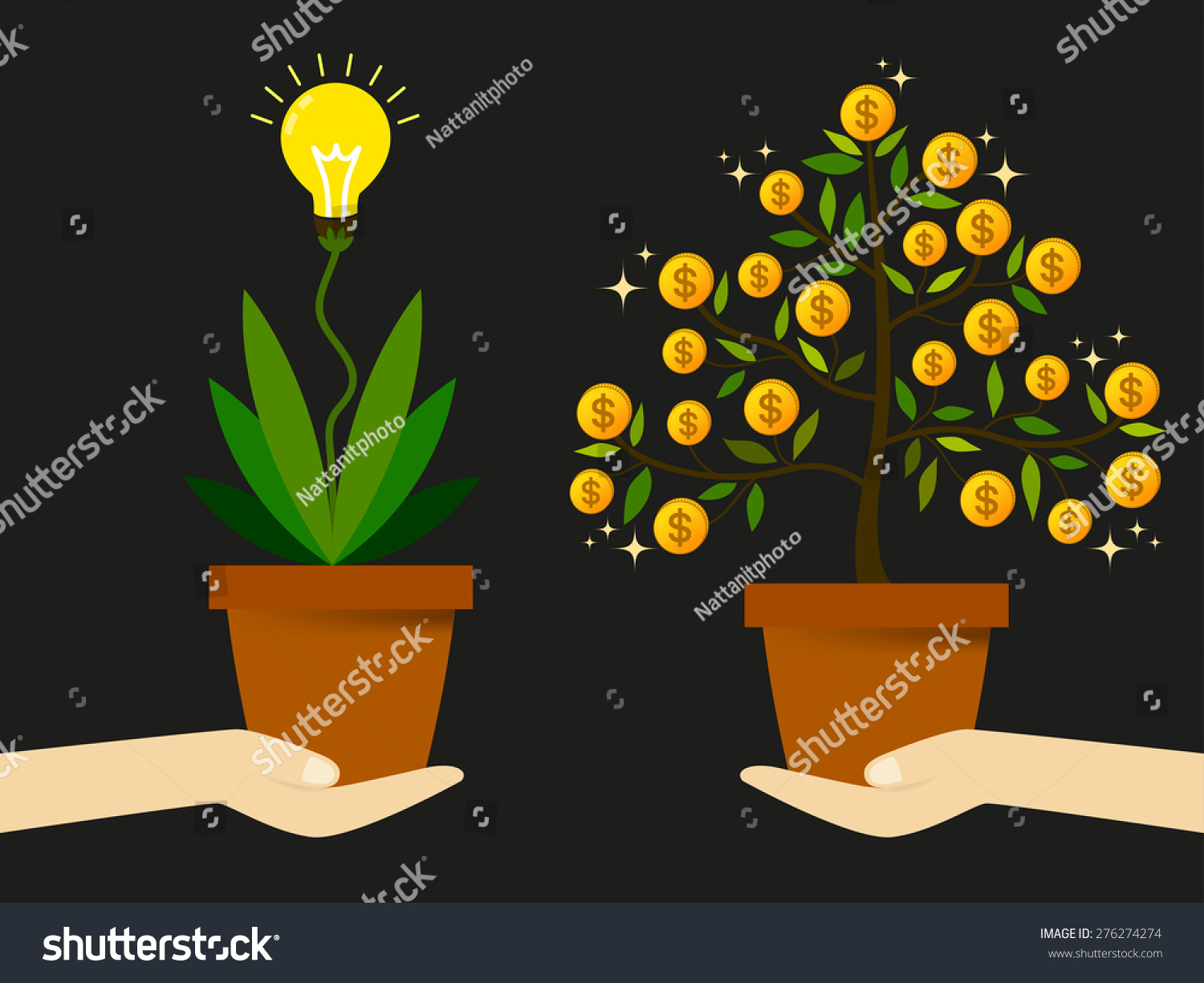 SVG of Create new ideas to find a way to generate revenue to increase profit from business. svg