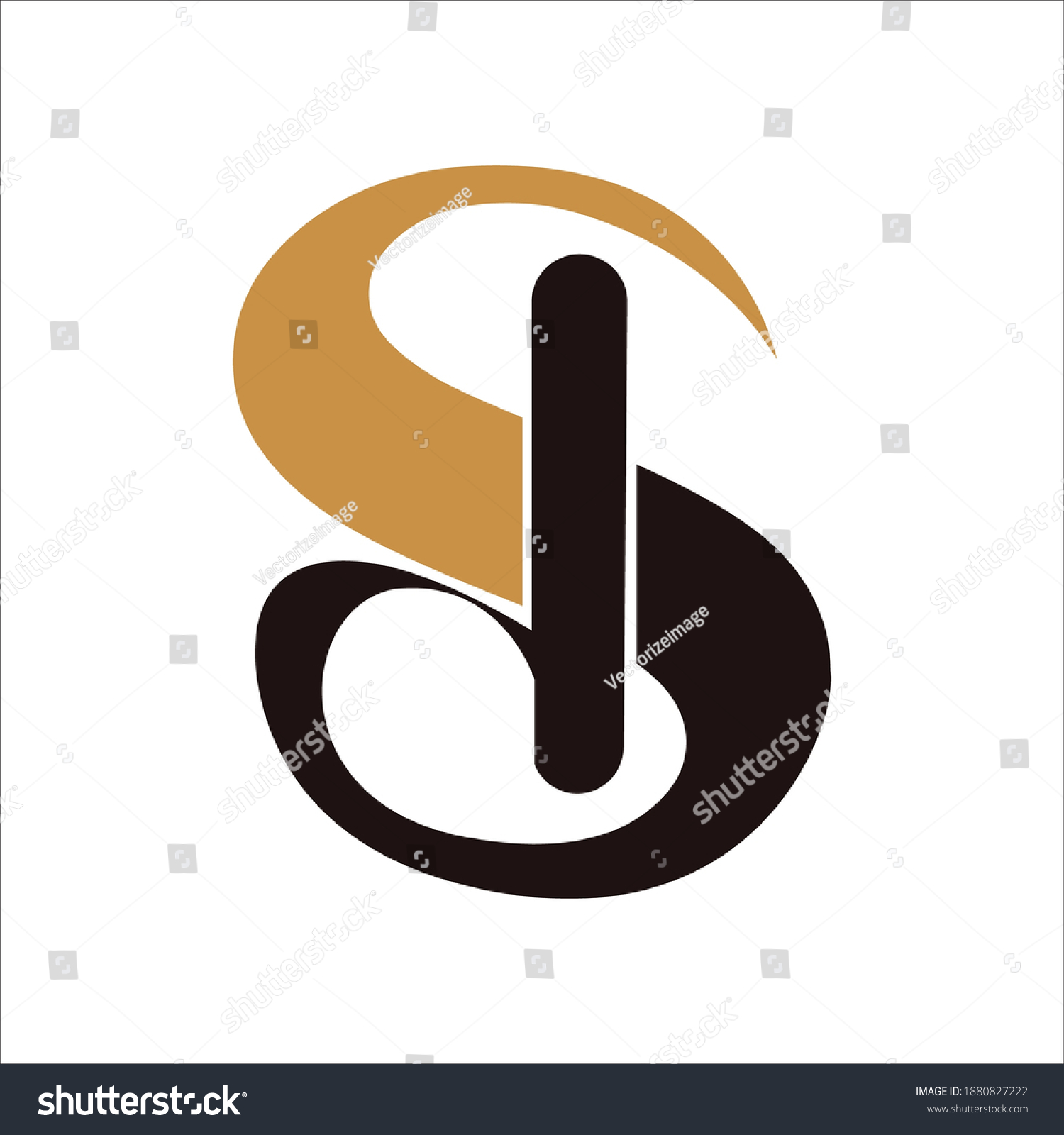 Creative Abstract Letter Sd Logo Design Stock Vector (Royalty Free) 1880827222 | Shutterstock