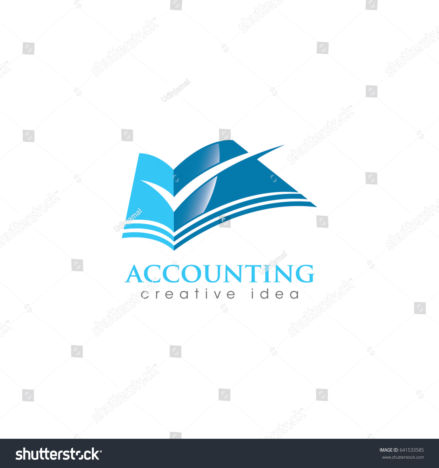 Creative Accounting Concept Logo Design Template Stock Vector (Royalty ...