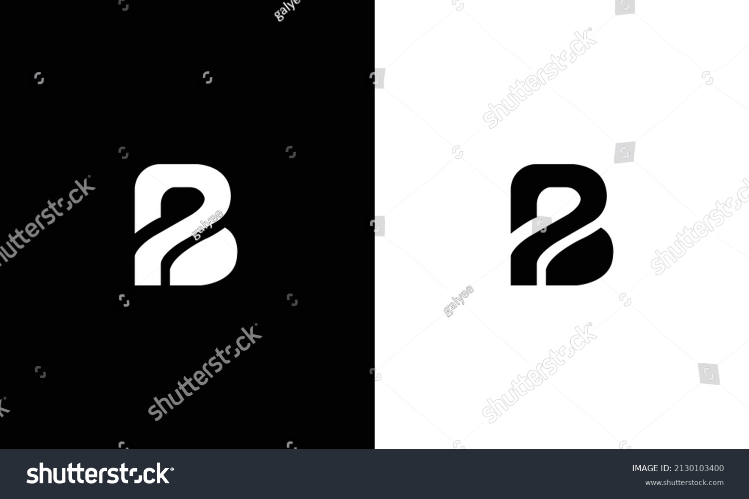 Creative Minimalist Letter B Pb Logo Stock Vector (Royalty Free ...