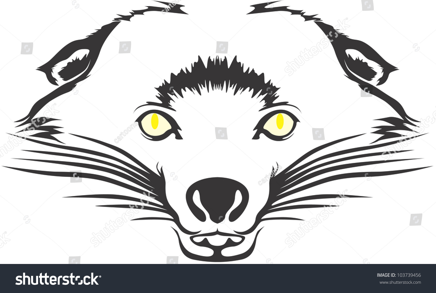SVG of Creative Bear Cat Illustration svg