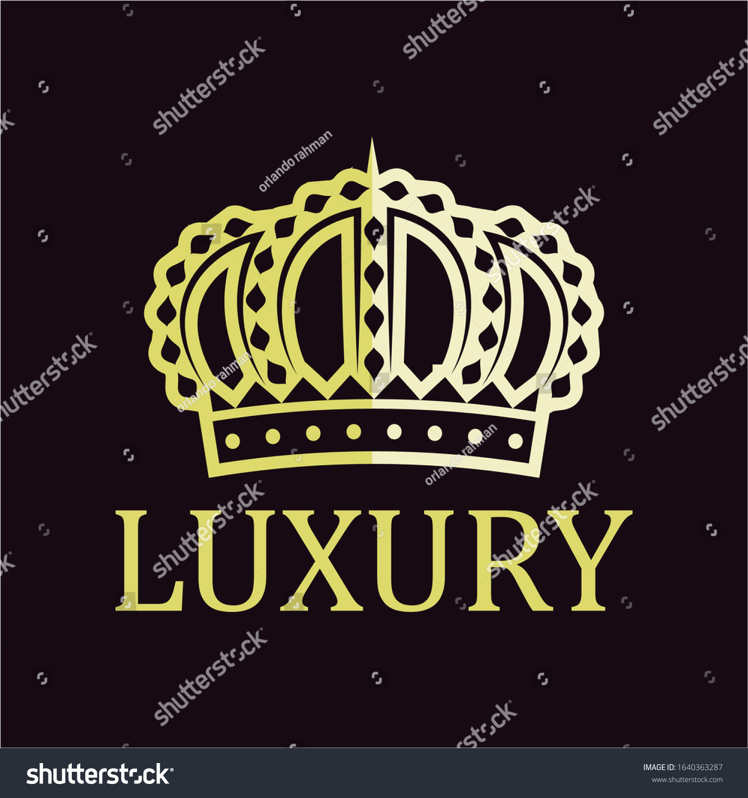 Creative Crown Concept Logo Design Template Stock Vector Royalty Free 1640363287 Shutterstock 