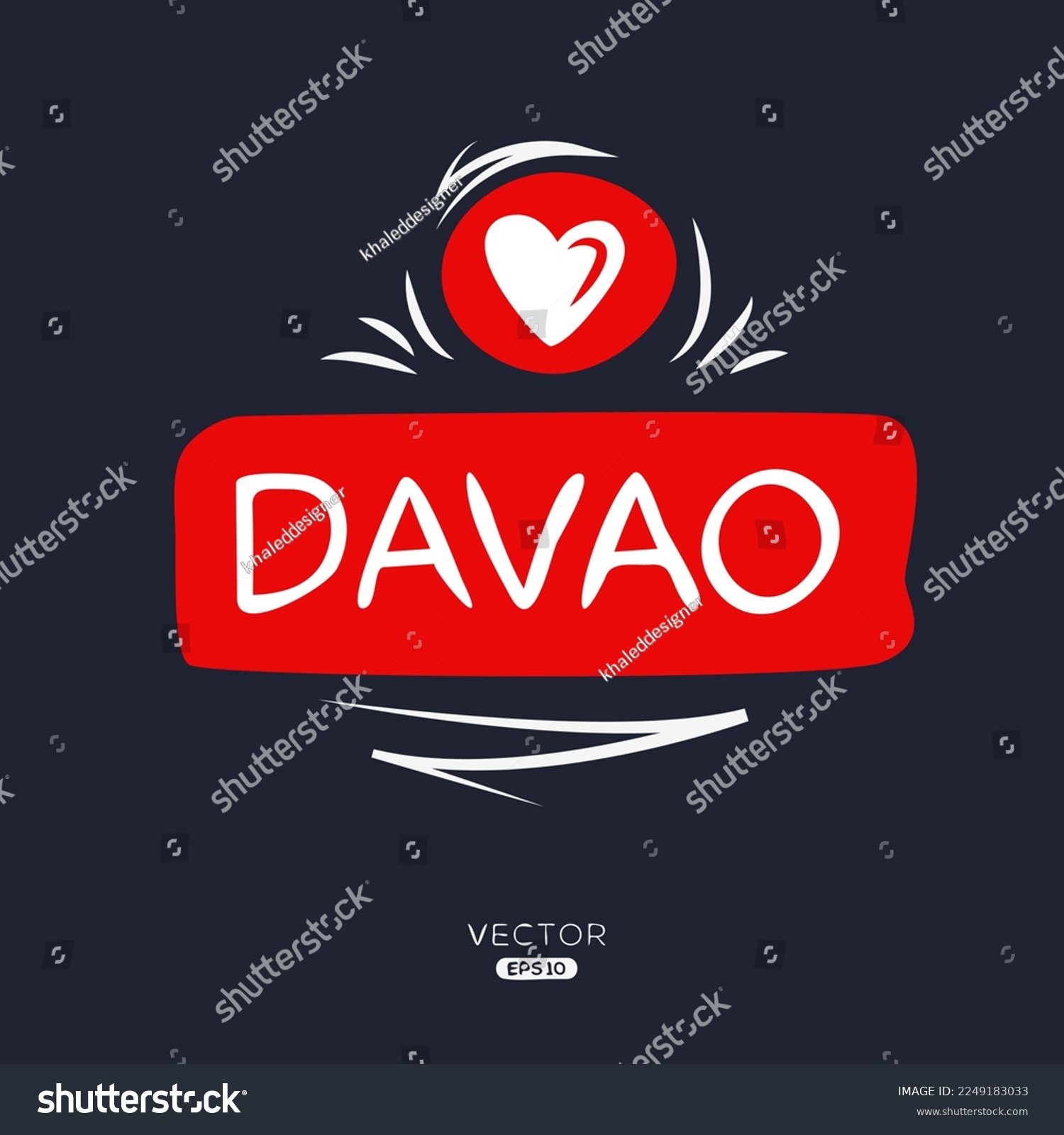 SVG of Creative (Davao city) love design. svg