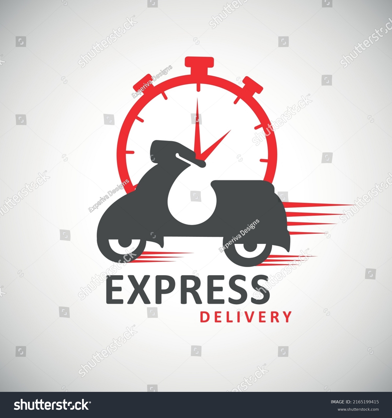 Creative Delivery Bike Logo Template Stock Vector (Royalty Free ...