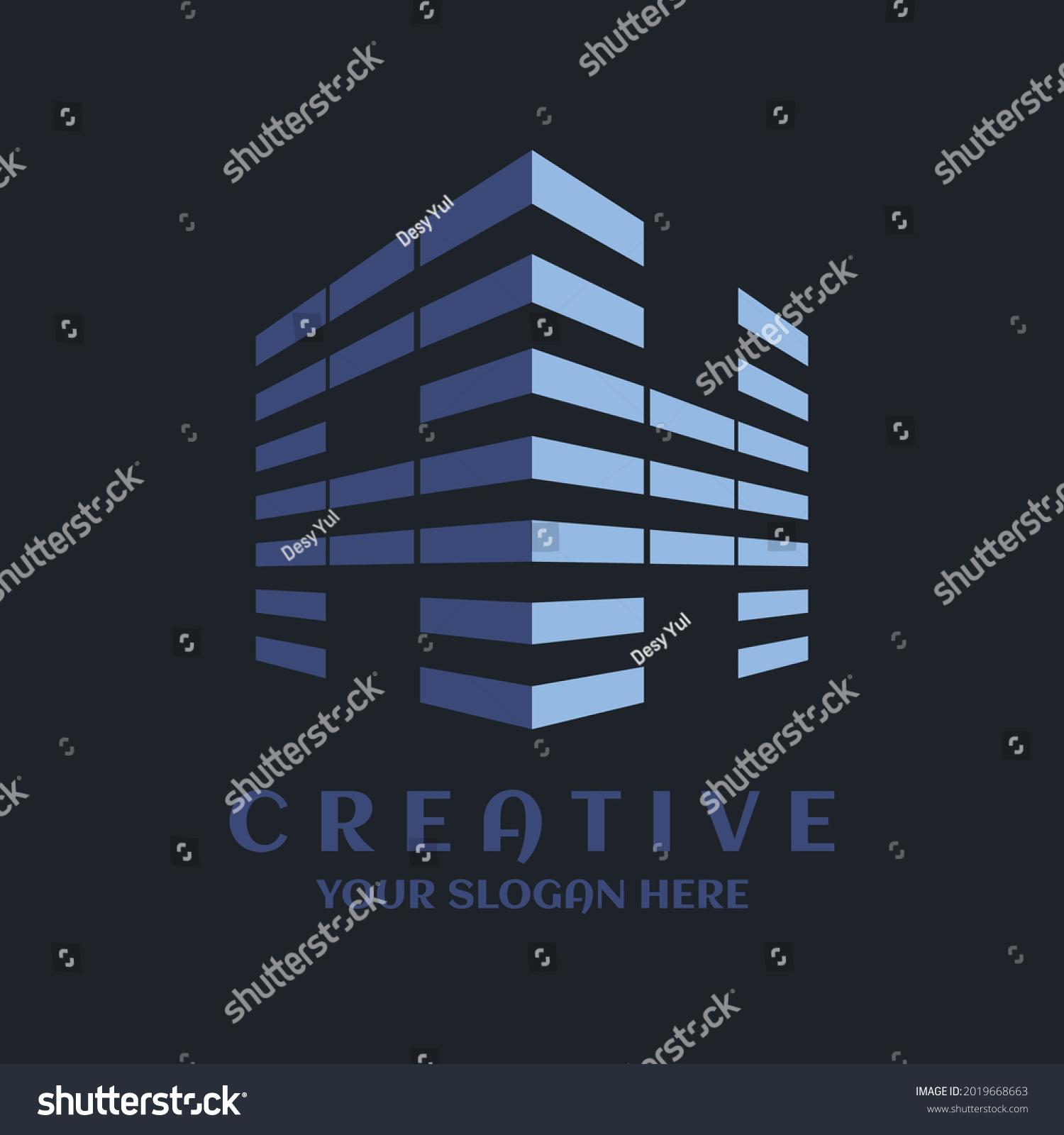 SVG of Creative design AH building logo symbol. real estate hexagon design template svg
