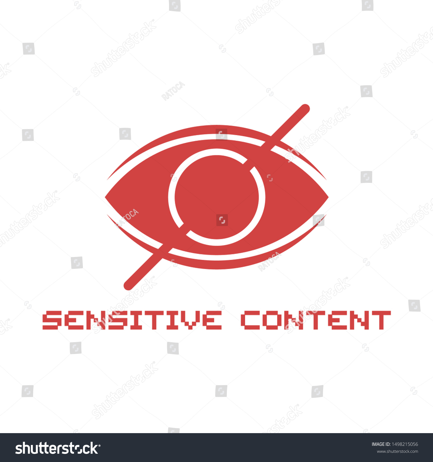SVG of Creative design of sensitive content icon svg