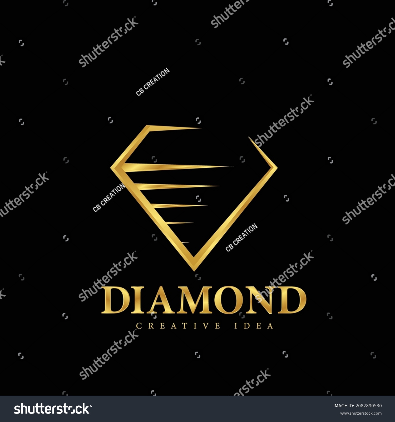Creative Diamond Logo Icon Design Template Stock Vector Royalty Free Shutterstock
