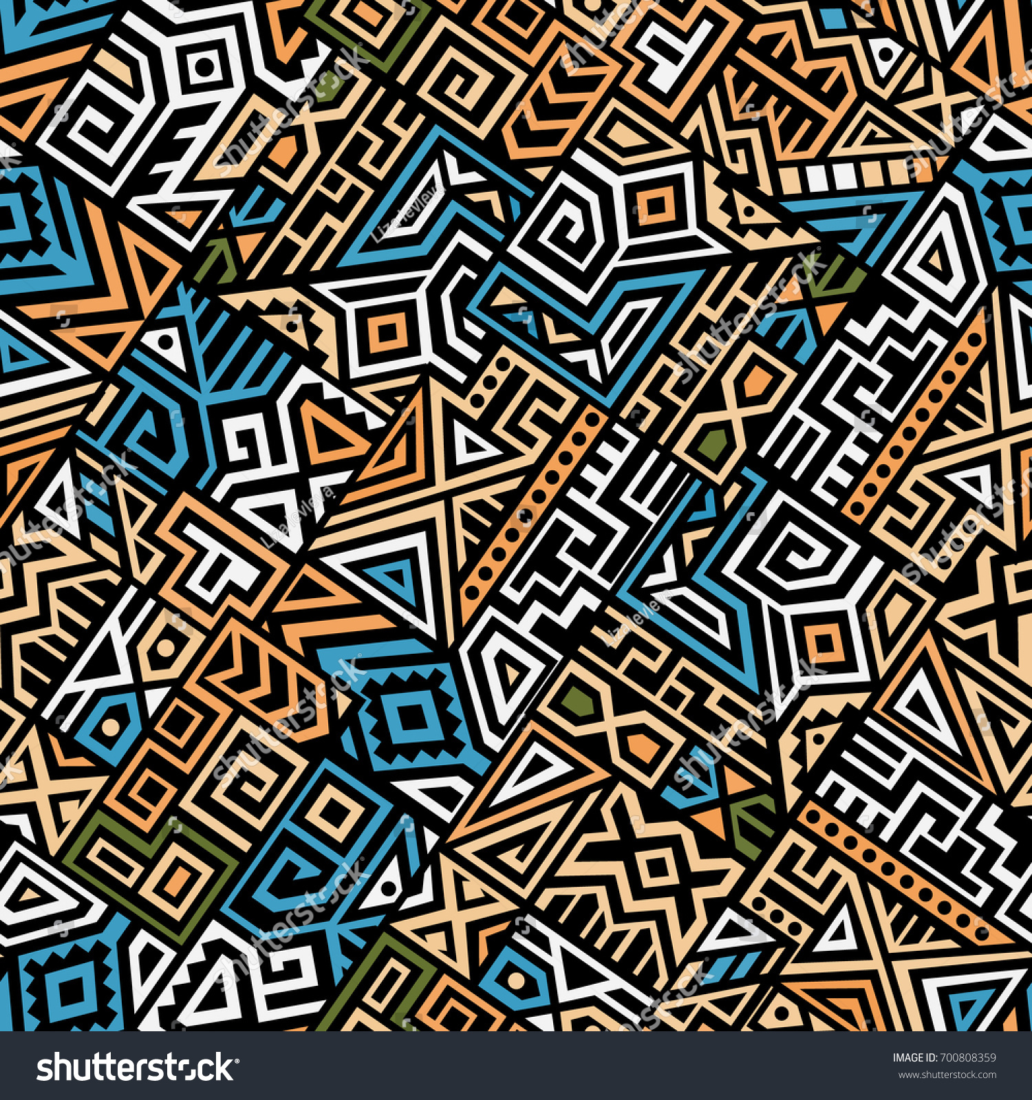 SVG of Creative Ethnic Style Square Seamless Pattern. Unique geometric vector swatch. Perfect for screen background, site backdrop, wrapping paper, wallpaper, textile and surface design. Trendy boho tile. svg