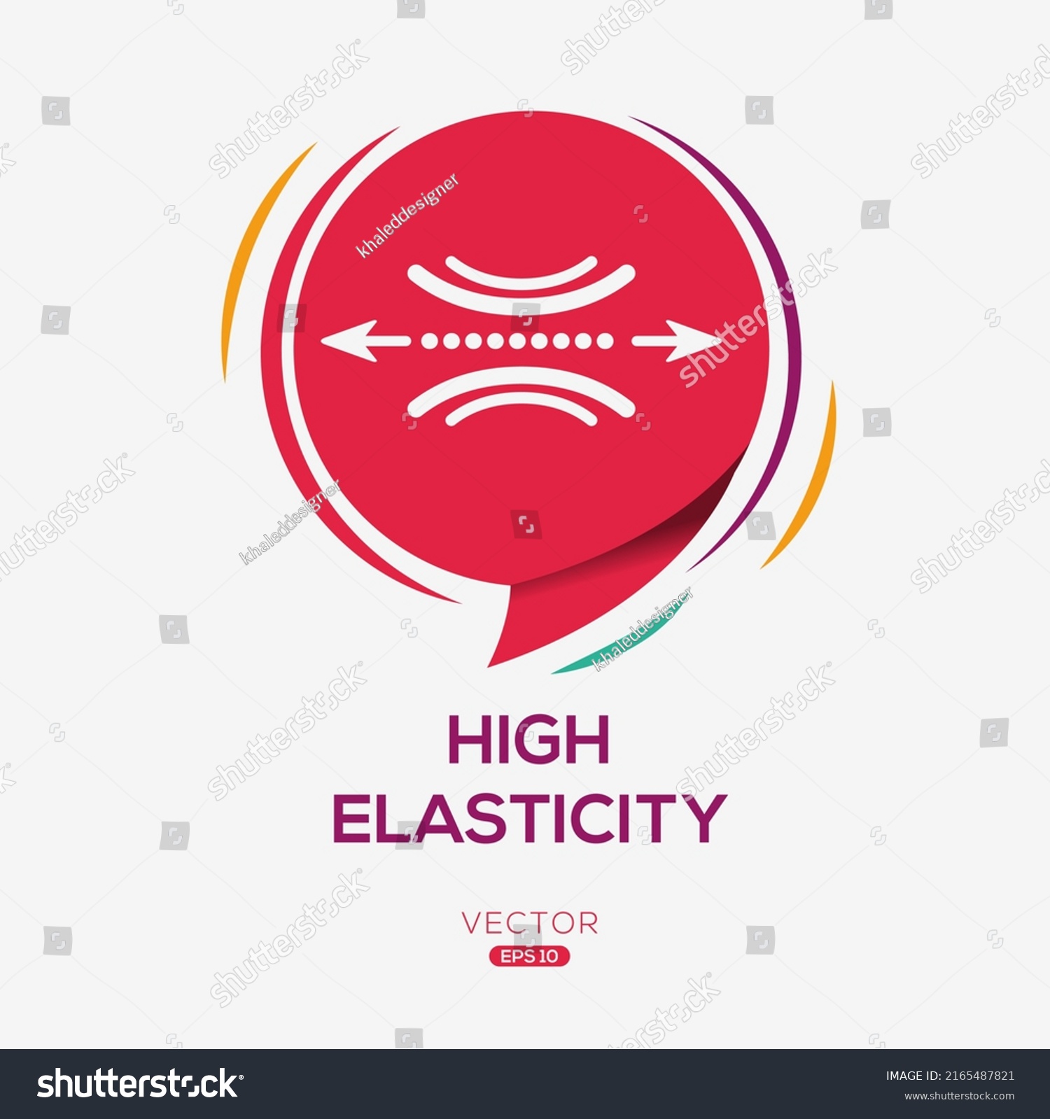 Creative High Elasticity Icon Vector Sign Stock Vector (Royalty Free