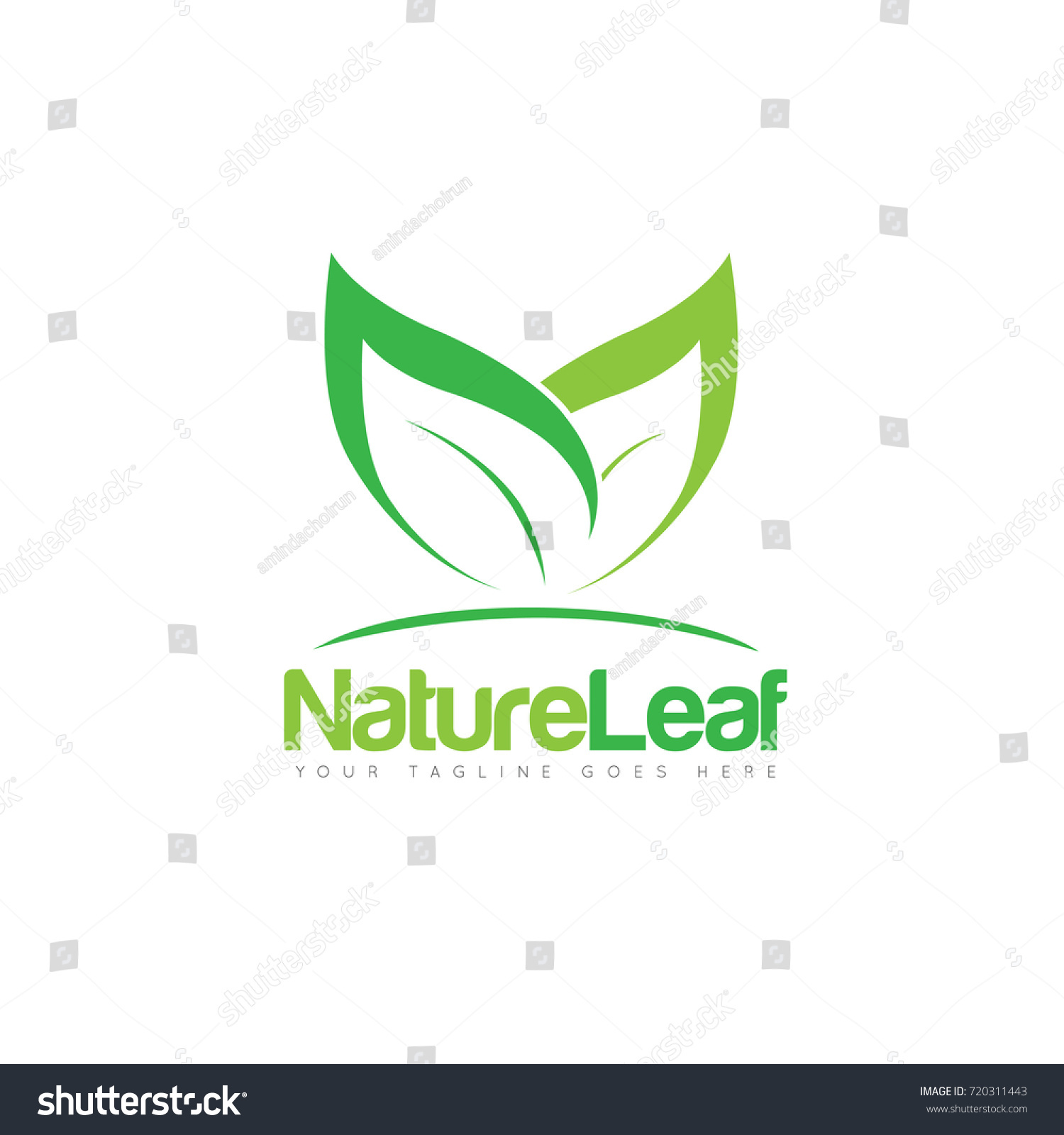 Creative Leaf Logo Design Stock Vector (Royalty Free) 720311443 ...