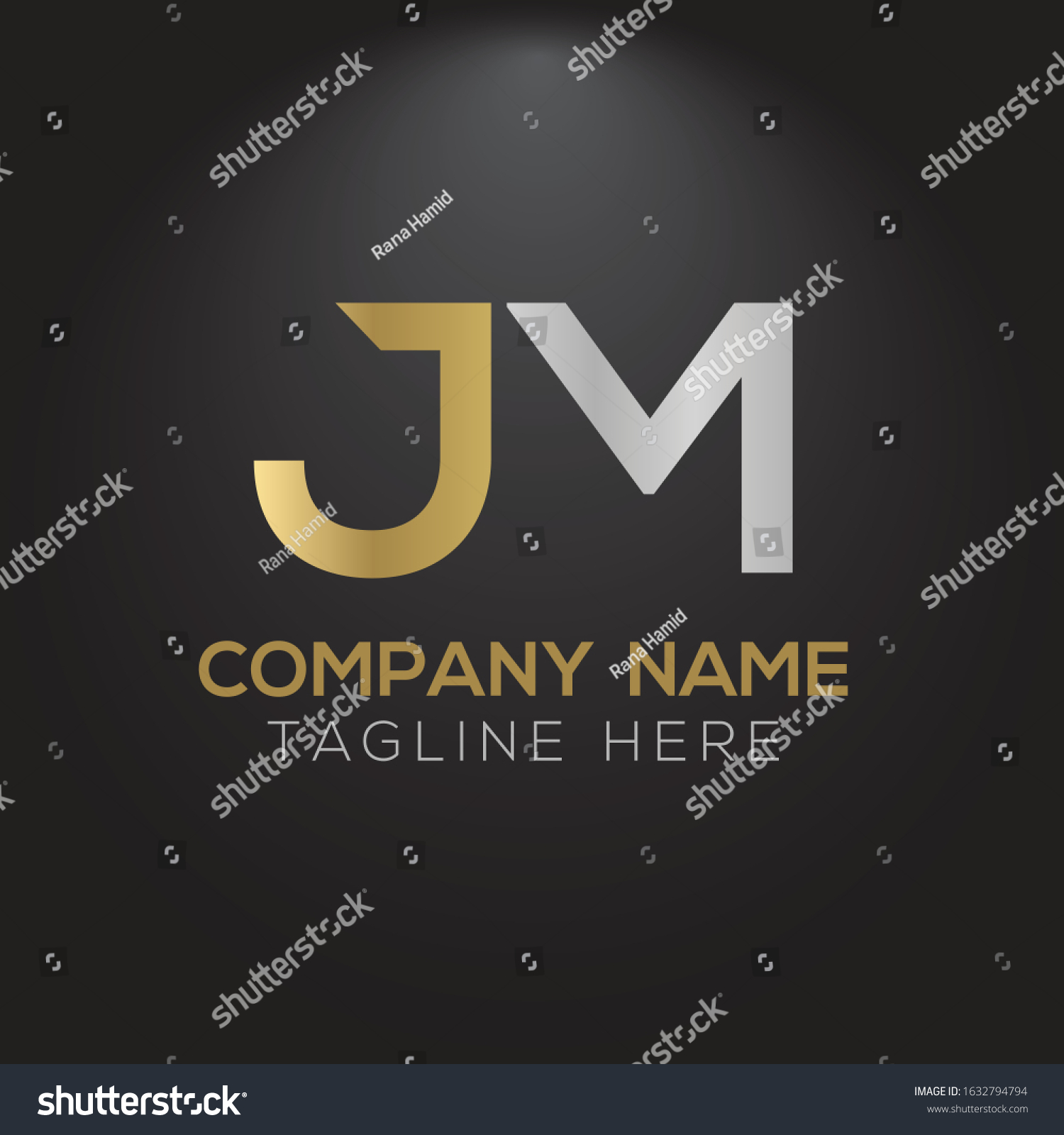 Creative Letter Jm Logo Design Vector Stock Vector Royalty Free 1632794794 Shutterstock 2894