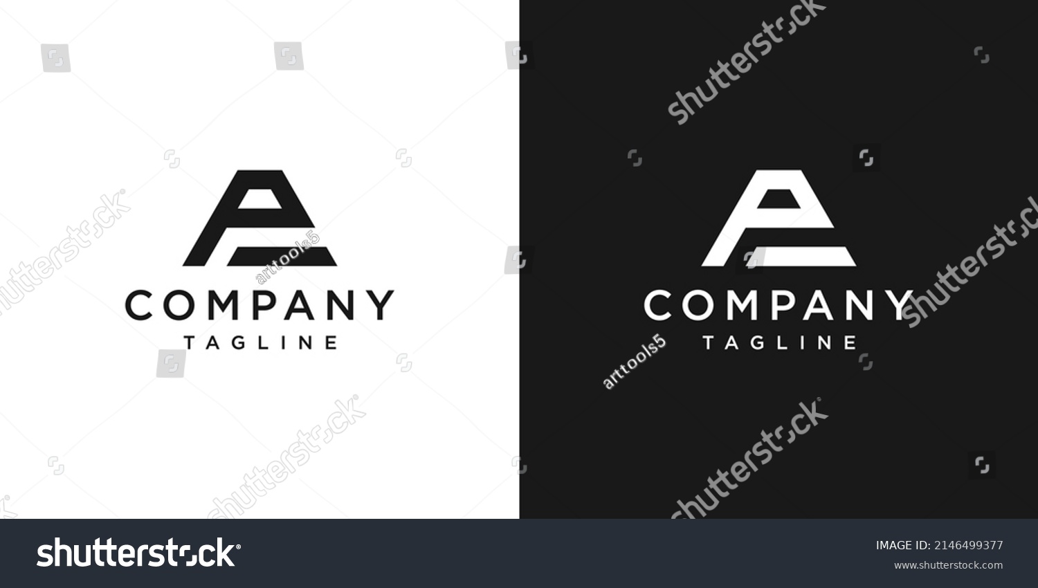 Creative Letter Pa Monogram Logo Design Stock Vector (Royalty Free ...