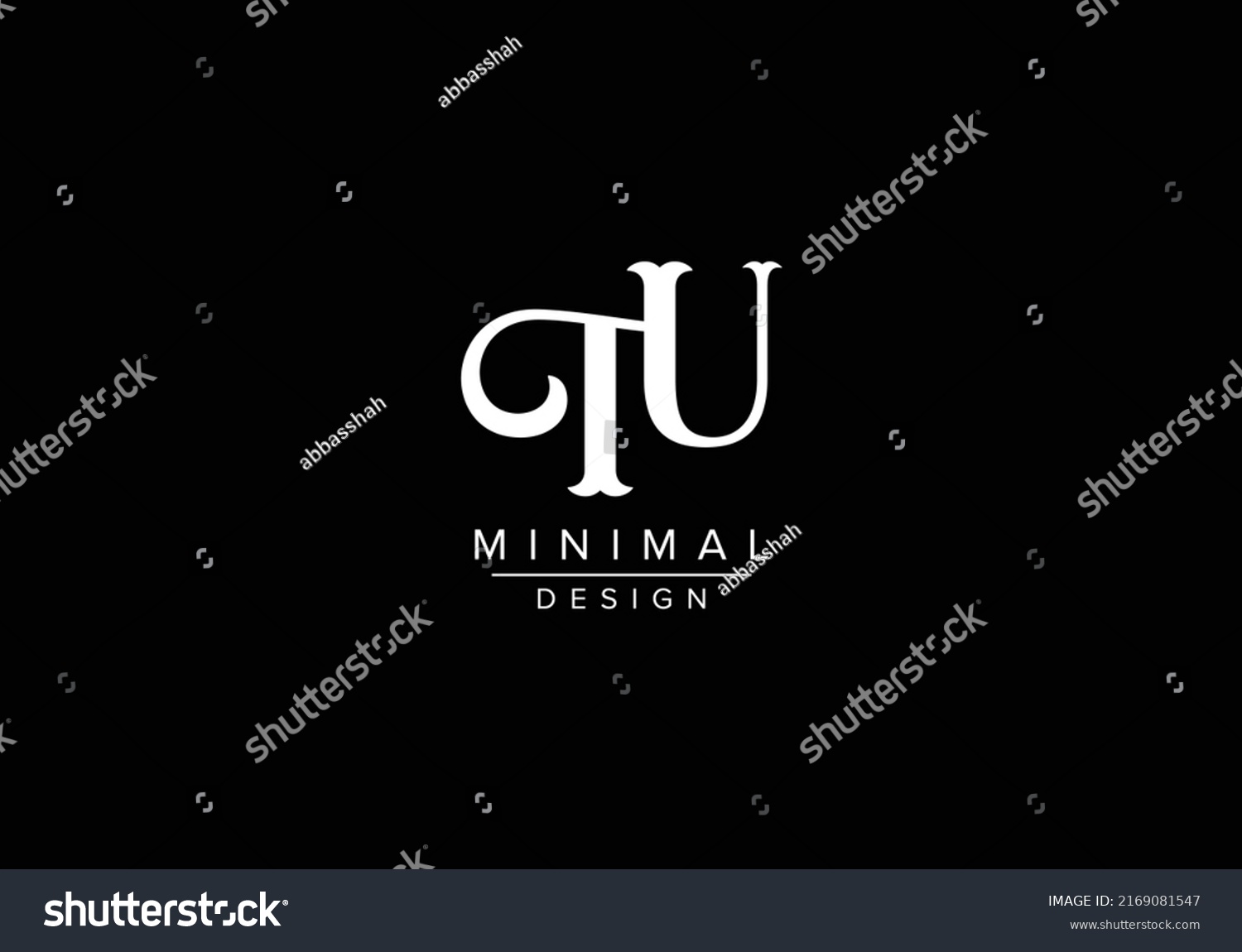 Creative Letters Tu Ut Logo Design Stock Vector Royalty Free 2169081547 Shutterstock