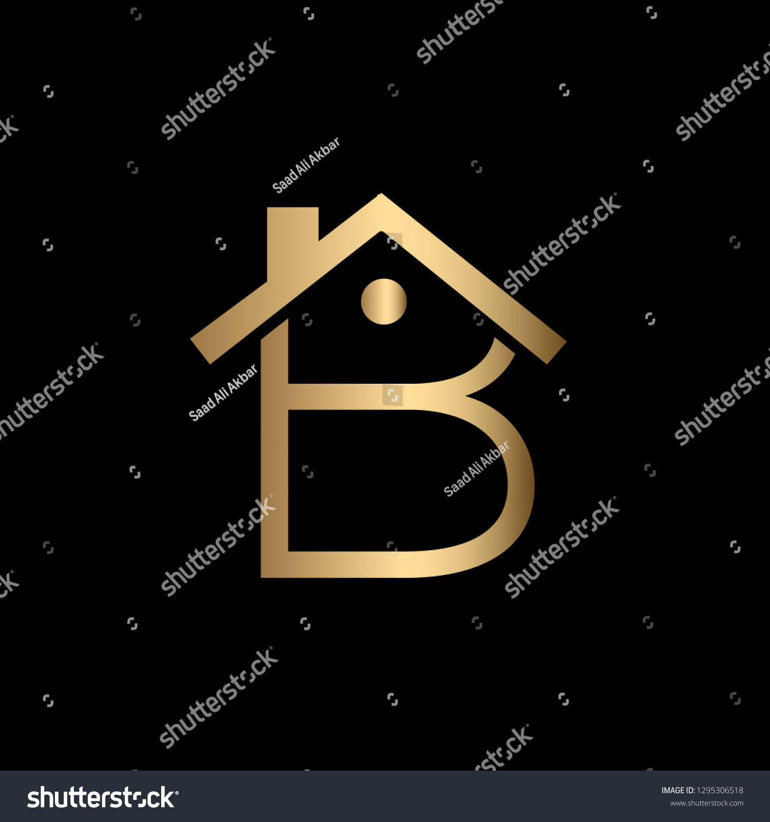 Creative Minimal Letter B Logo Design Stock Vector (Royalty Free ...