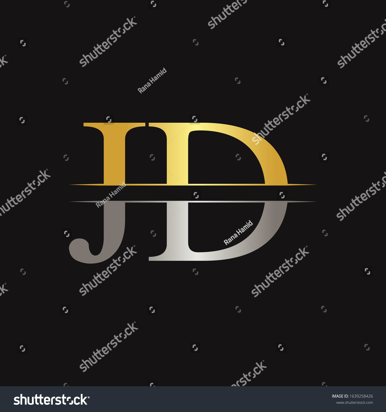 Creative Modern Jd Logo Design Vector Stock Vector (Royalty Free ...