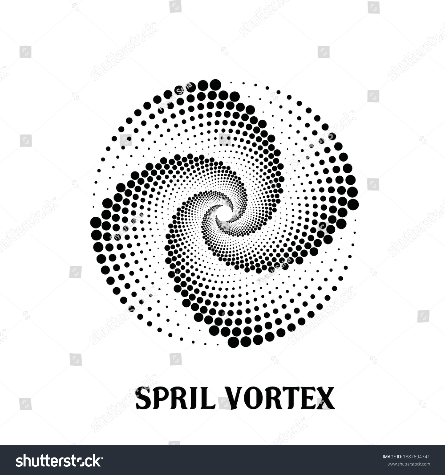 DISEÑO CREATIVO MODERNO VORTEX SPRIL: vector de stock (libre de ...