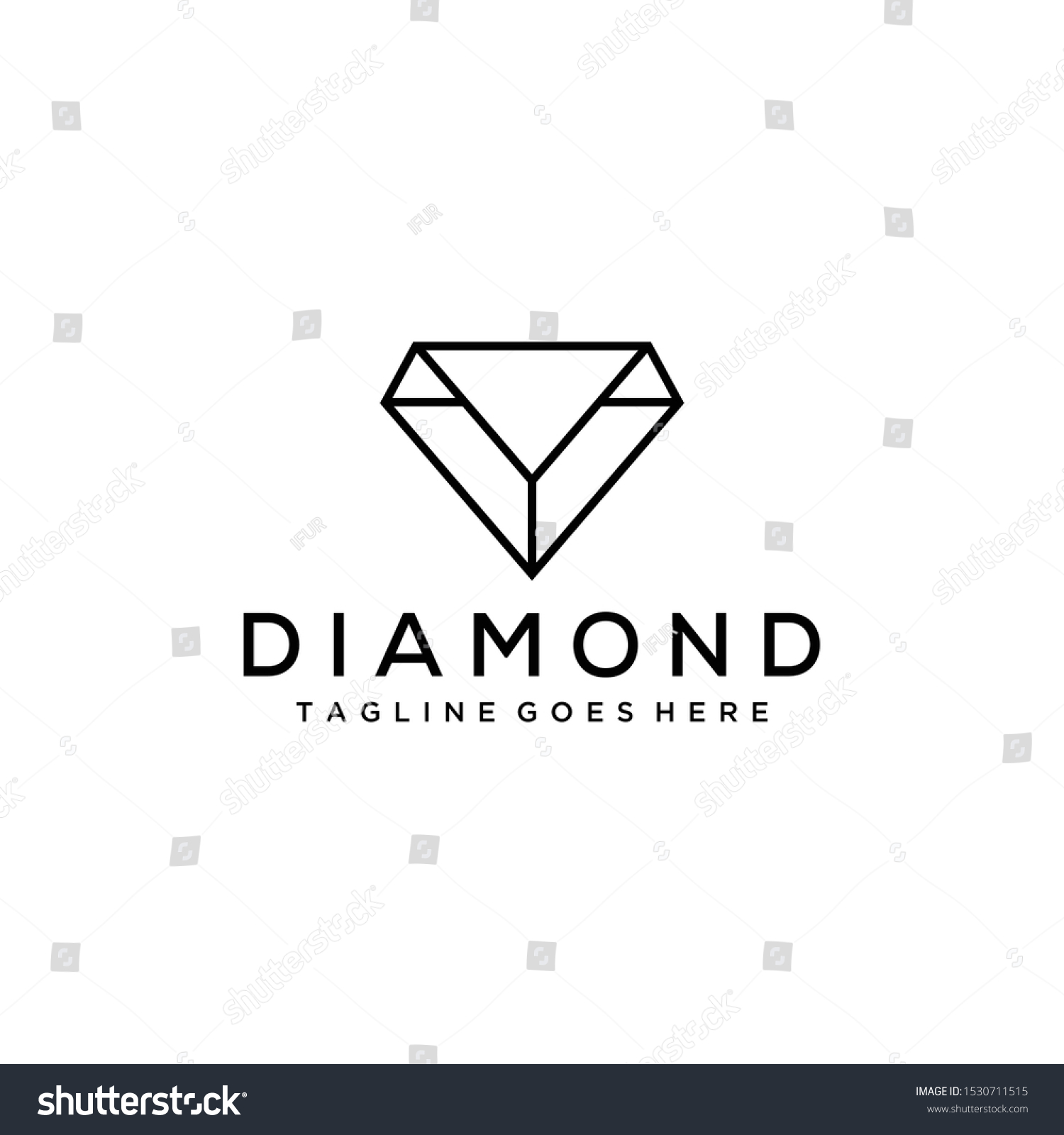 Creative Modern Stylist Diamond Logo Design Stock Vector (royalty Free 