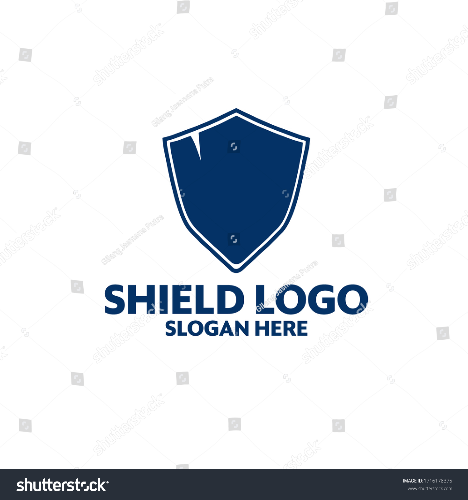 Creative Shield Concept Logo Design Template Stock Vector Royalty Free