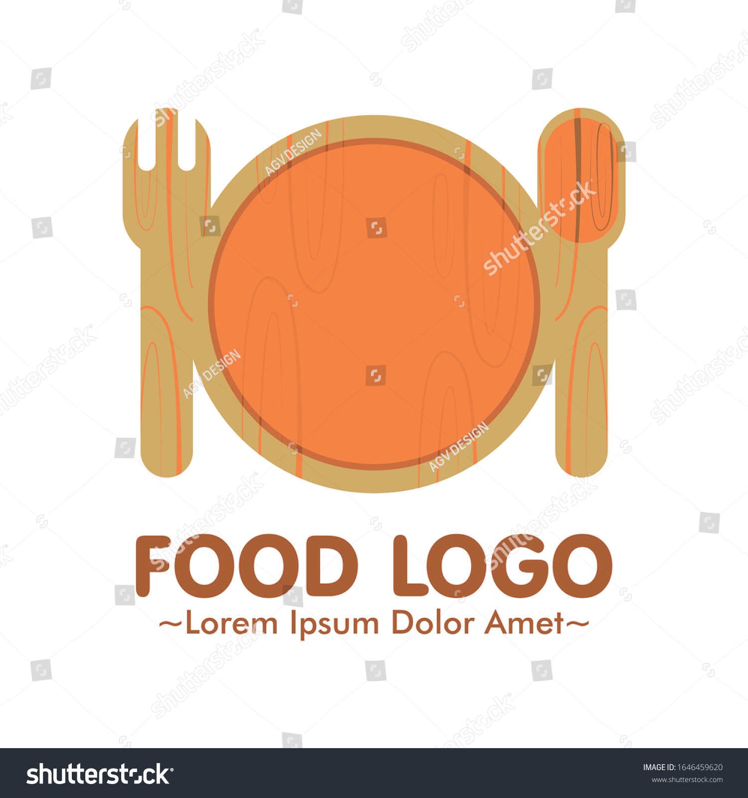 Creative Simple Restaurant Food Logo Menu Stock Vector Royalty Free