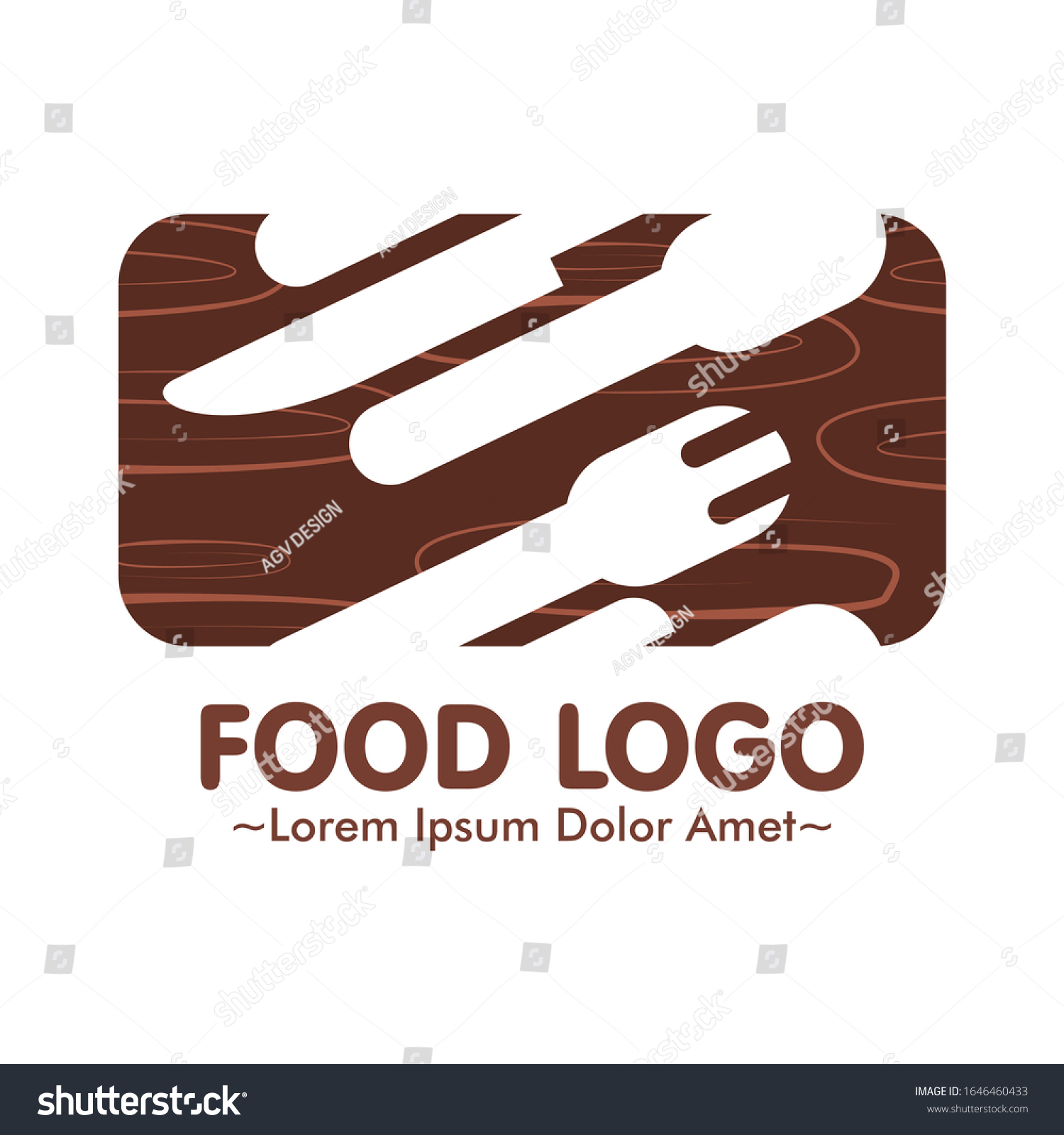 Creative Simple Restaurant Food Logo Menu Stock Vector Royalty Free
