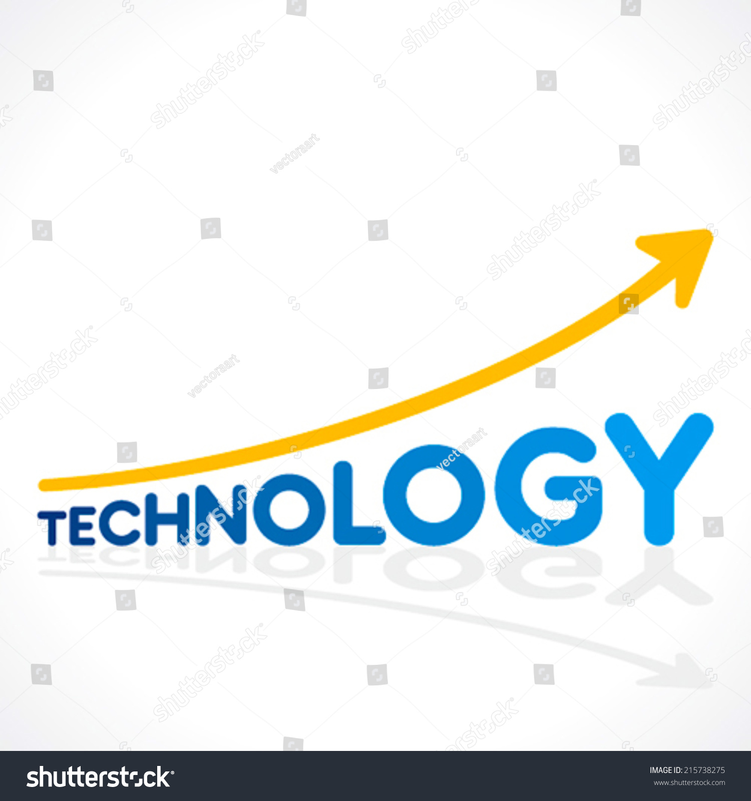 Creative Technology Word Graph Design Vector Stock Vector (Royalty Free ...