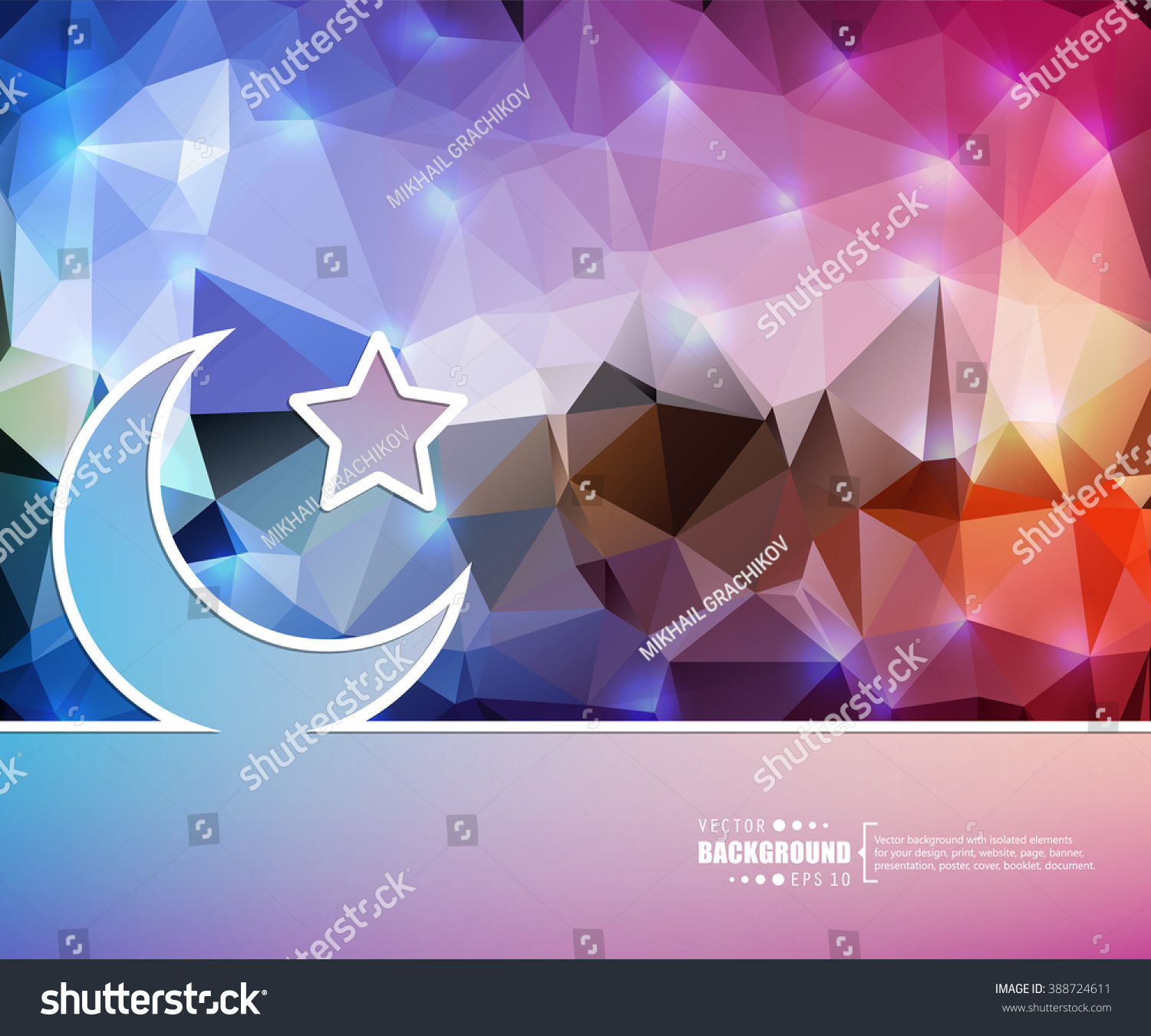 creative vector crescent islamic art illustration stock vector royalty free 388724611 https www shutterstock com image vector creative vector crescent islamic art illustration 388724611