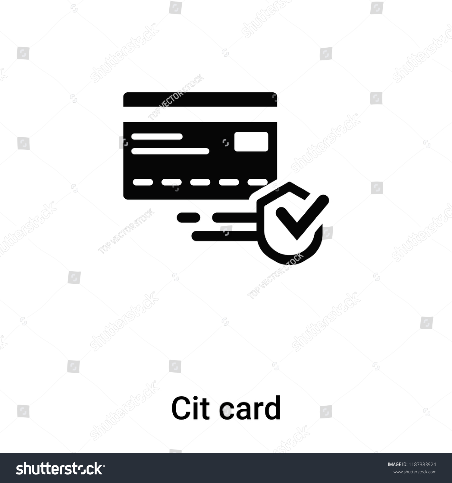 SVG of Credit card icon vector isolated on white background, logo concept of Credit card sign on transparent background, filled black symbol svg