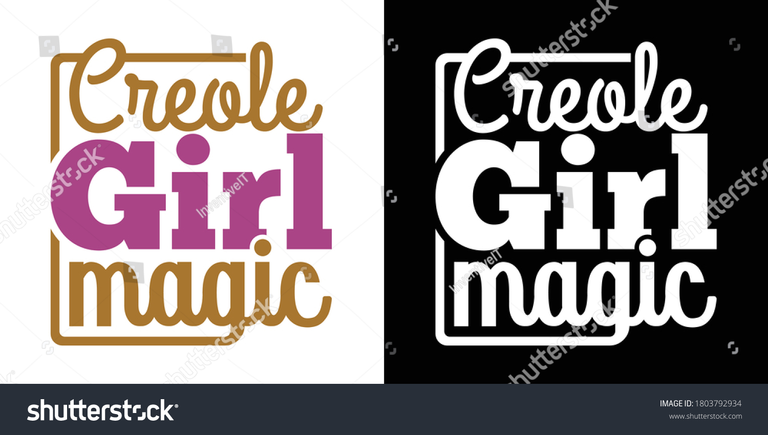 SVG of Creole Girl Magic  Printable Vector Illustration svg