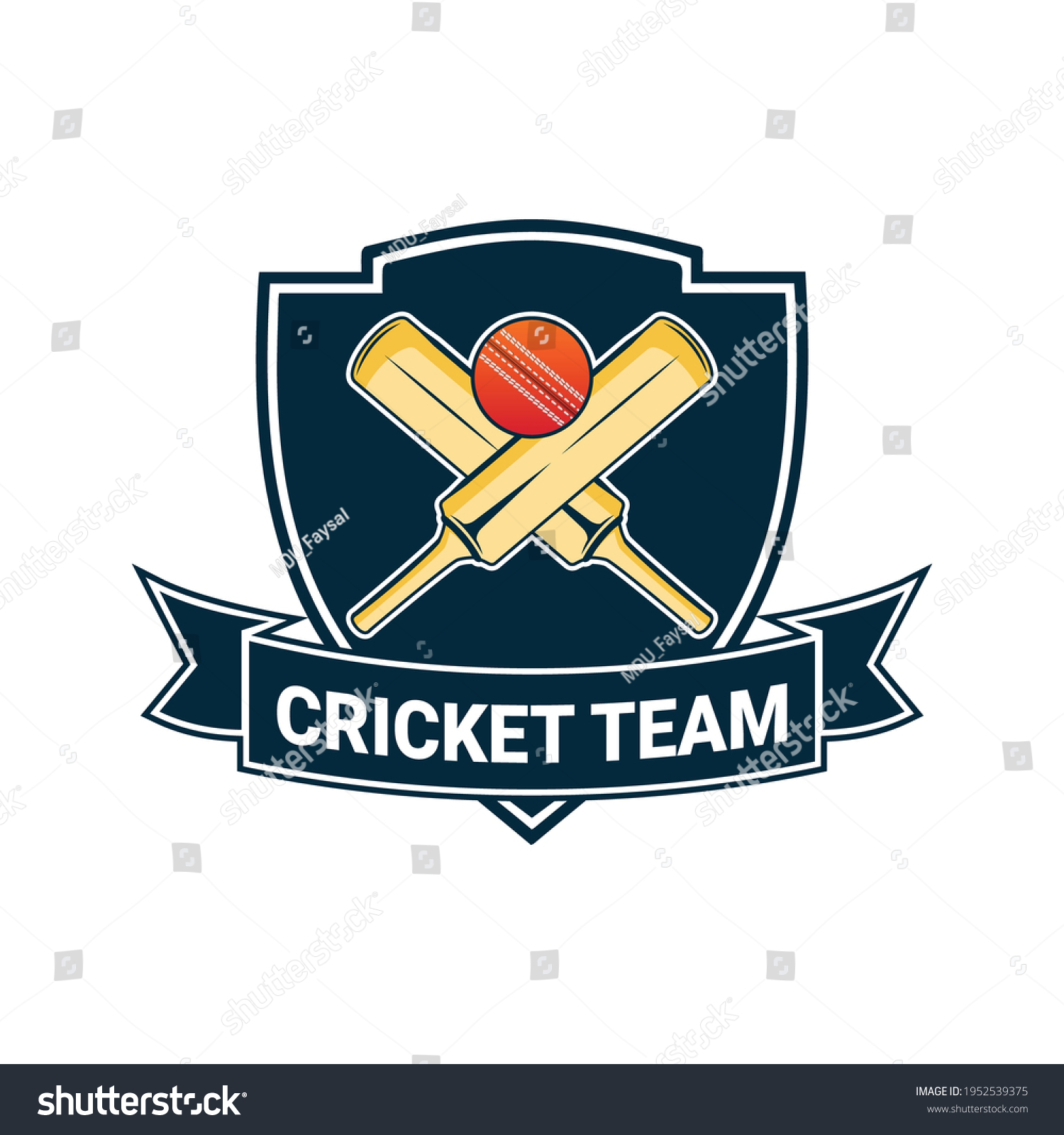 Cricket Team Logo Creative Cricket Icon Stock Vector (Royalty Free ...