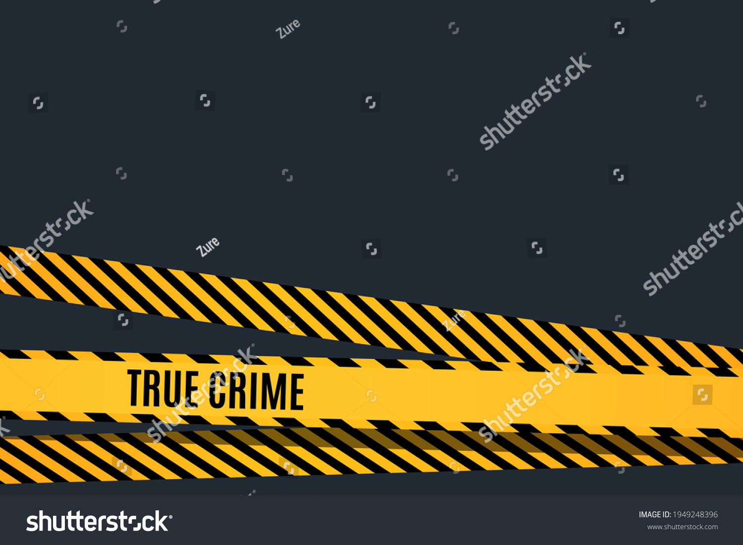 SVG of Crime investigation movie screen saver template with yellow and black ribbon. Vector illustration. svg