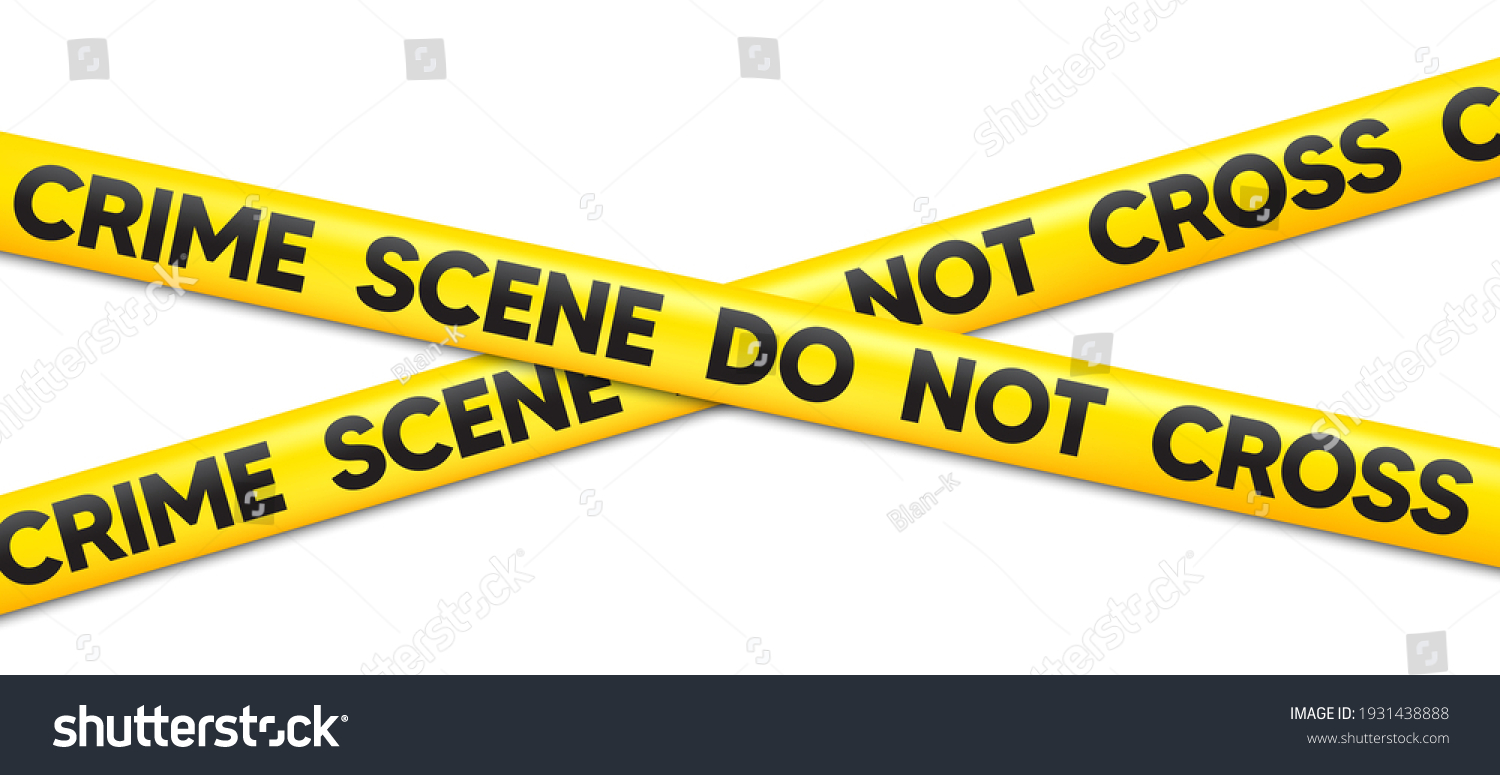 SVG of Crime Scene Do Not Cross tape. Attention police ribbon. Yellow warning barrier tape. Caution crime scene band. Do not cross police line. Violence accident place. Criminal vector illustration svg