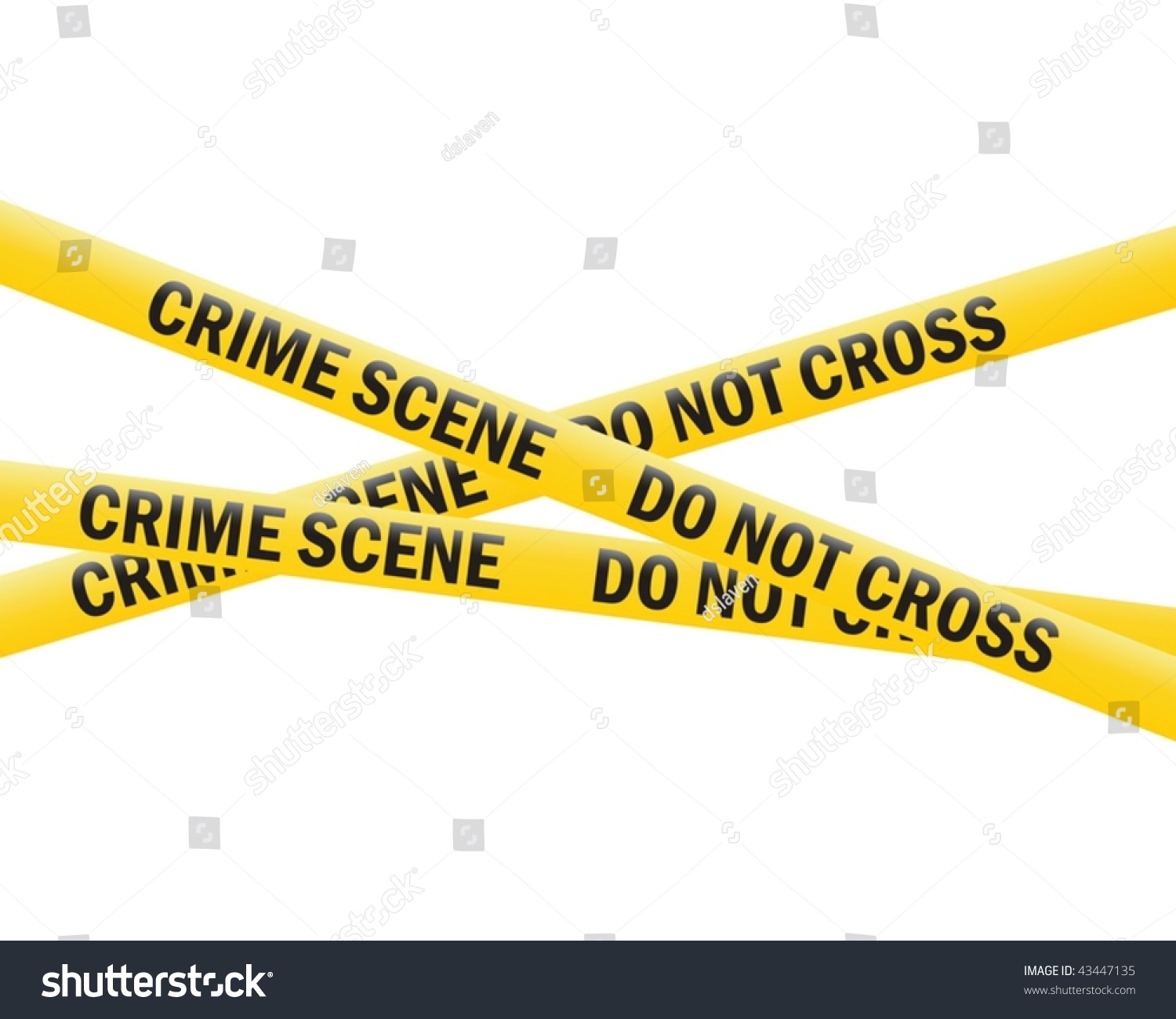 Crime Scene Tape Vector Stock Vector 43447135 - Shutterstock