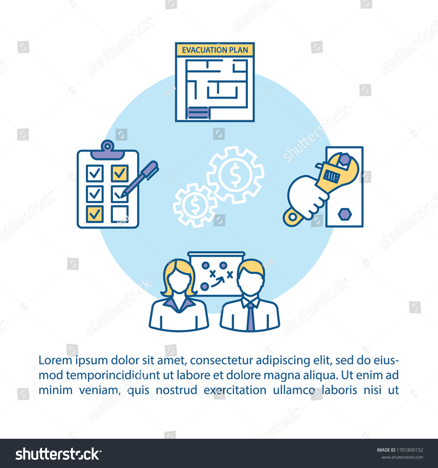 Crisis Management Concept Icon Text Ppt Stock Vector (Royalty Free ...