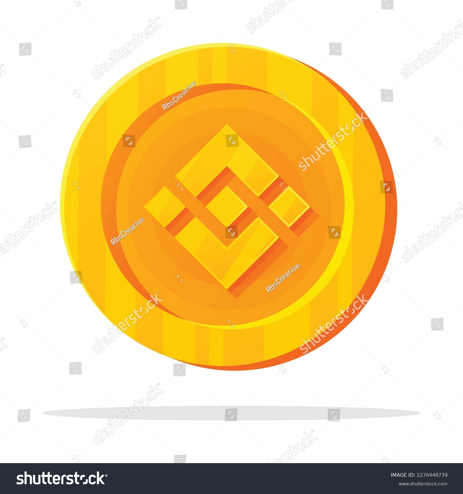 SVG of Crisp and Modern Vector Design of Binance Coin Cryptocurrency Symbol svg