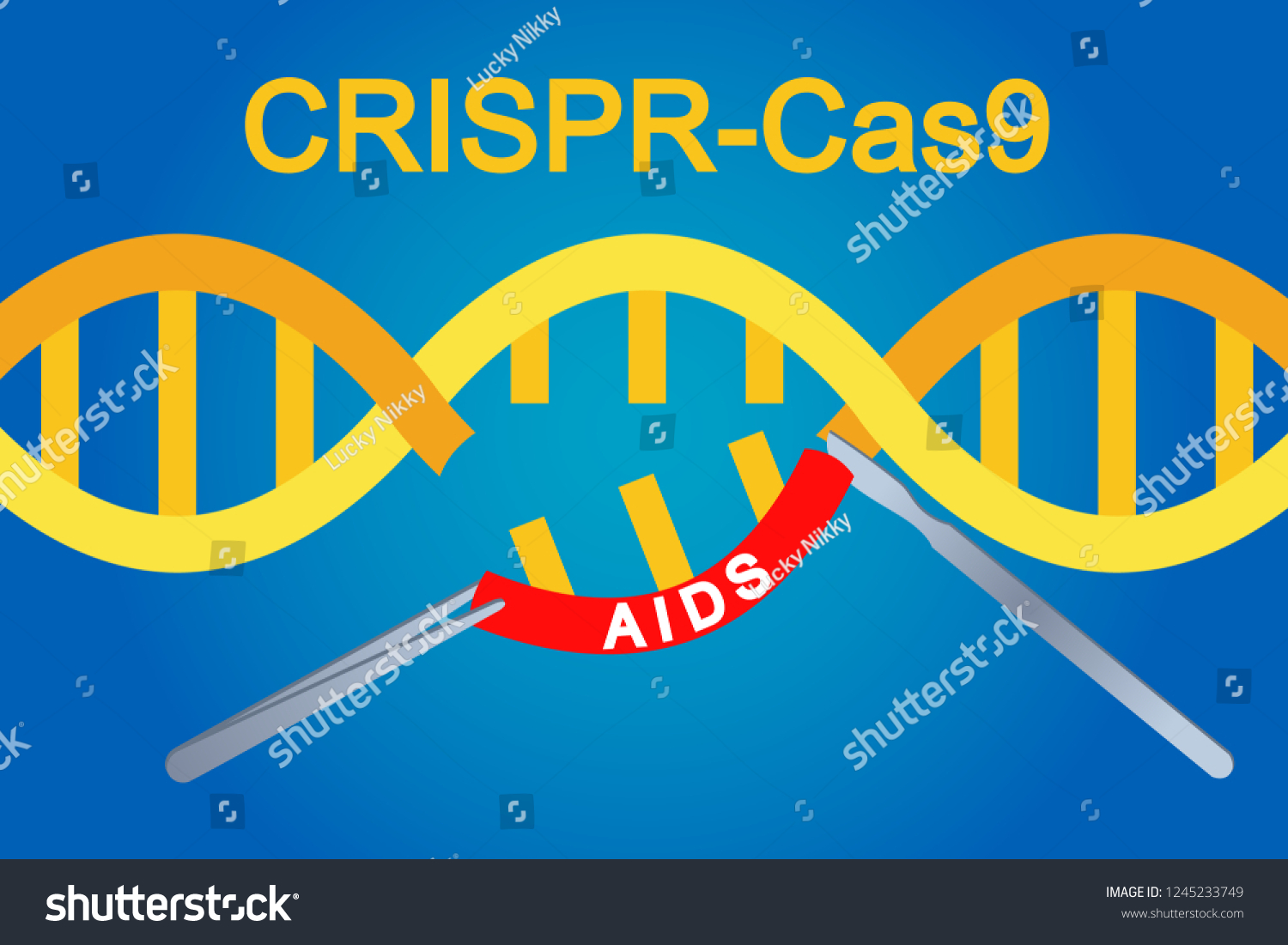 Crisprcas9 Genome Editing Technology Engineering Dna Stock Vector Crisprcas9 Genome Editing Technology Engineering Dna Stock Vector