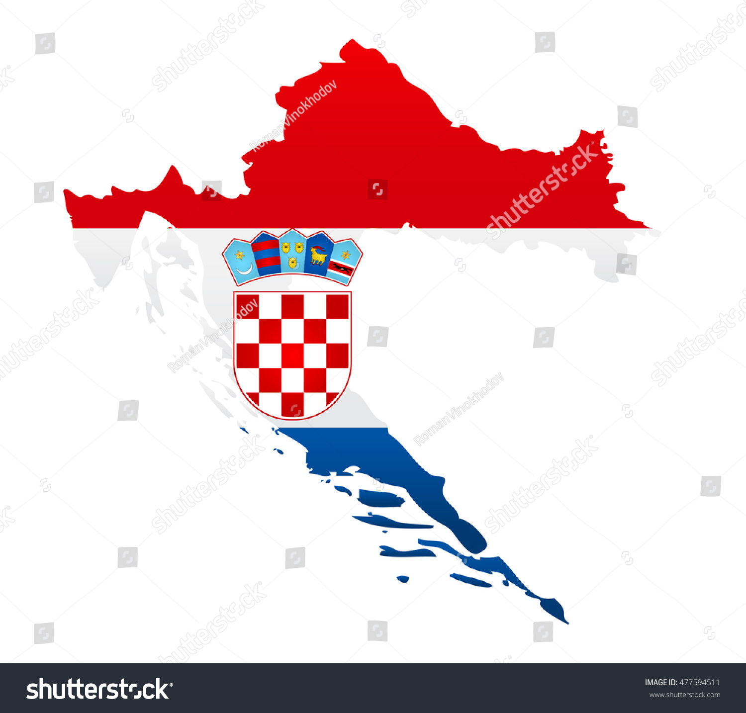 croatia-high-detailed-vector-map-national-stock-vector-royalty-free