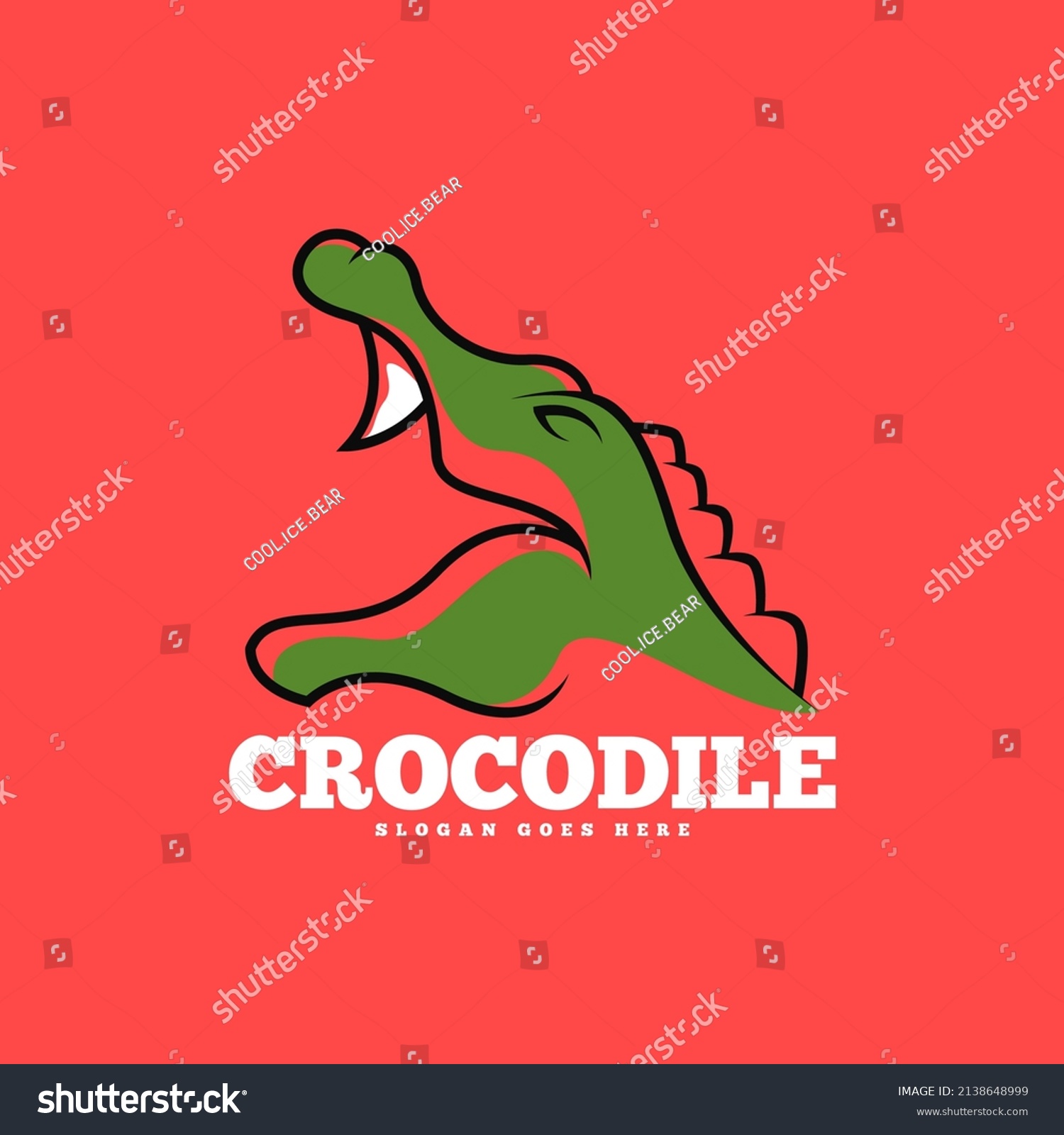 Crocodile Animal Logo Design Concept Vector Stock Vector (Royalty Free ...