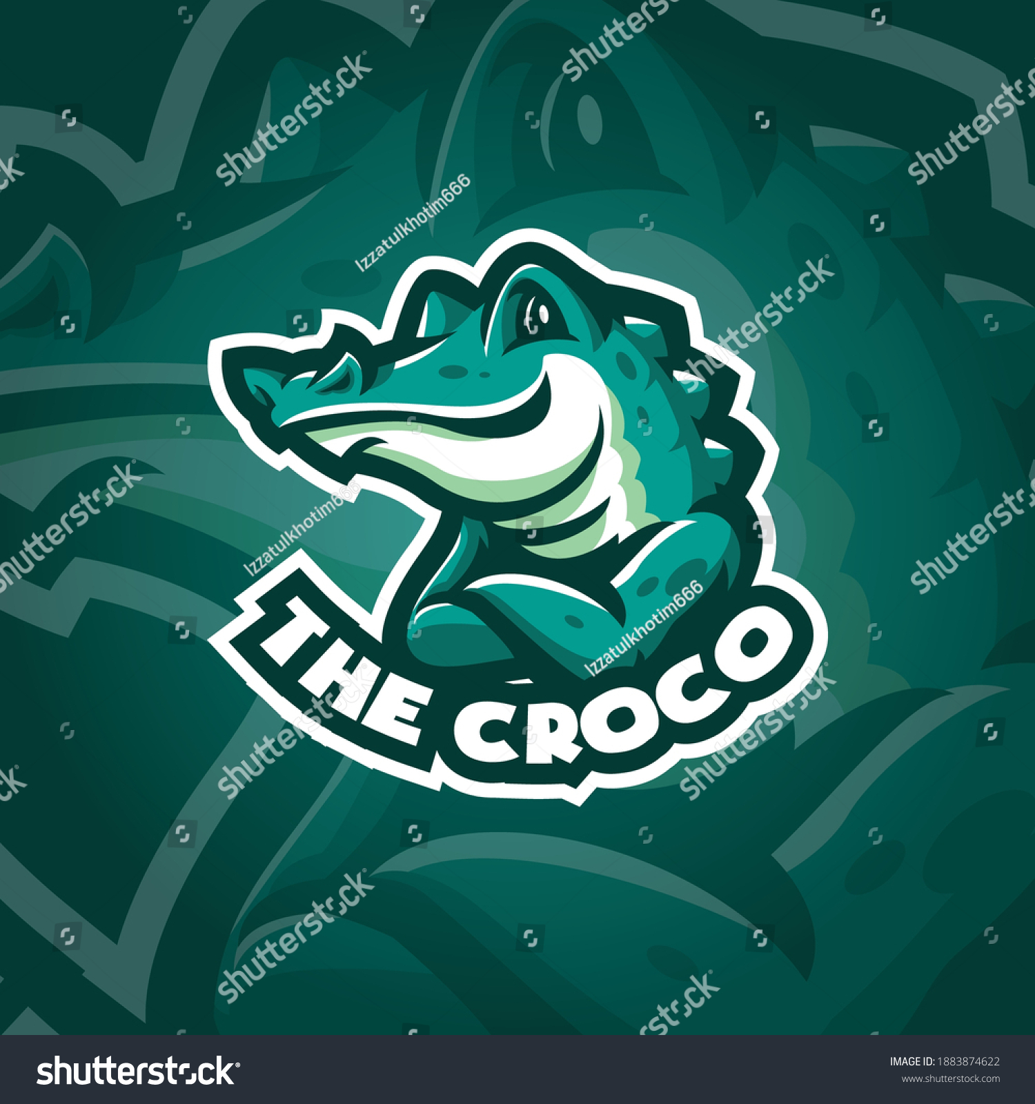 Crocodile Mascot Logo Design Vector Concept 库存矢量图（免版税）1883874622 Shutterstock